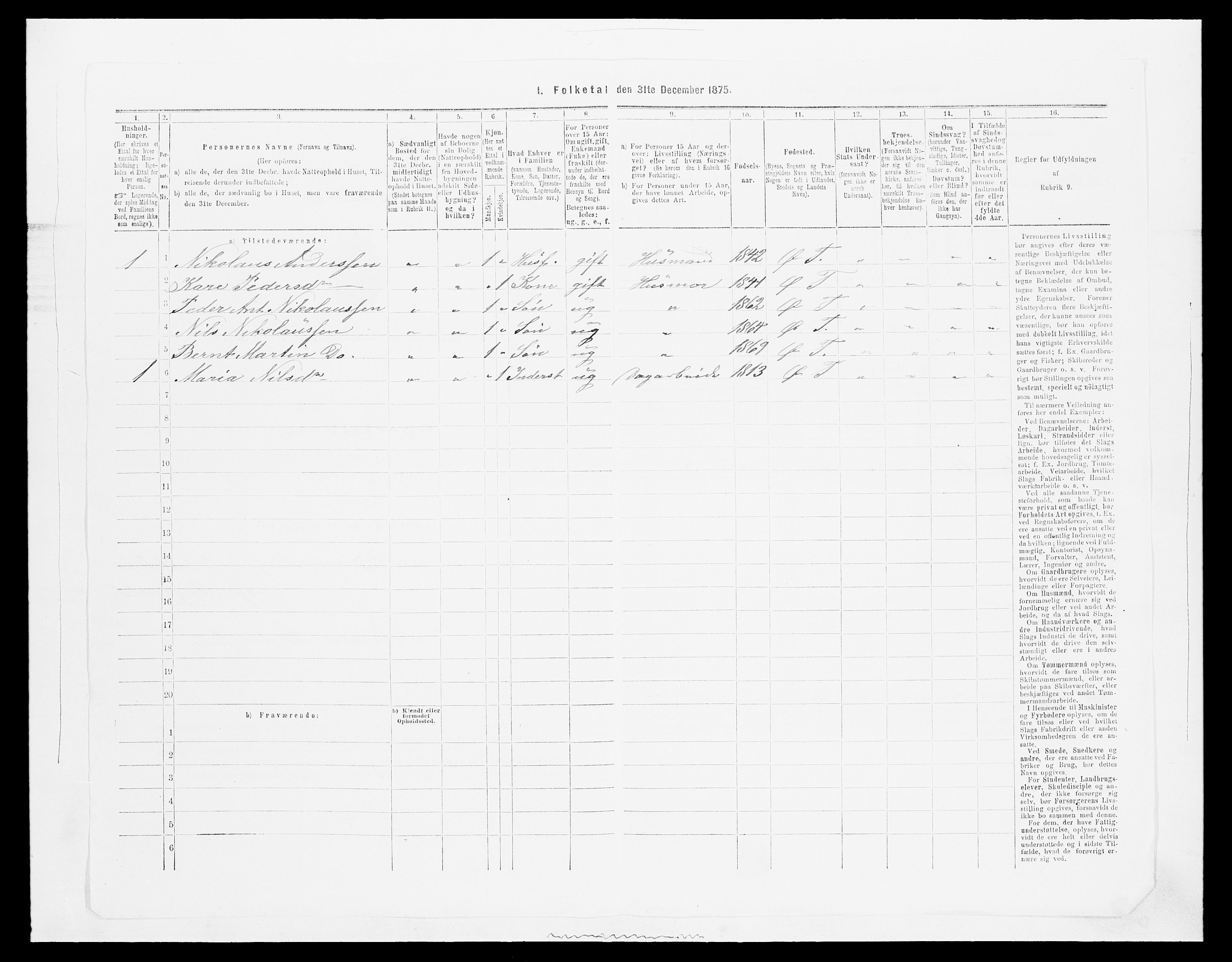 SAH, Folketelling 1875 for 0528P Østre Toten prestegjeld, 1875, s. 2181