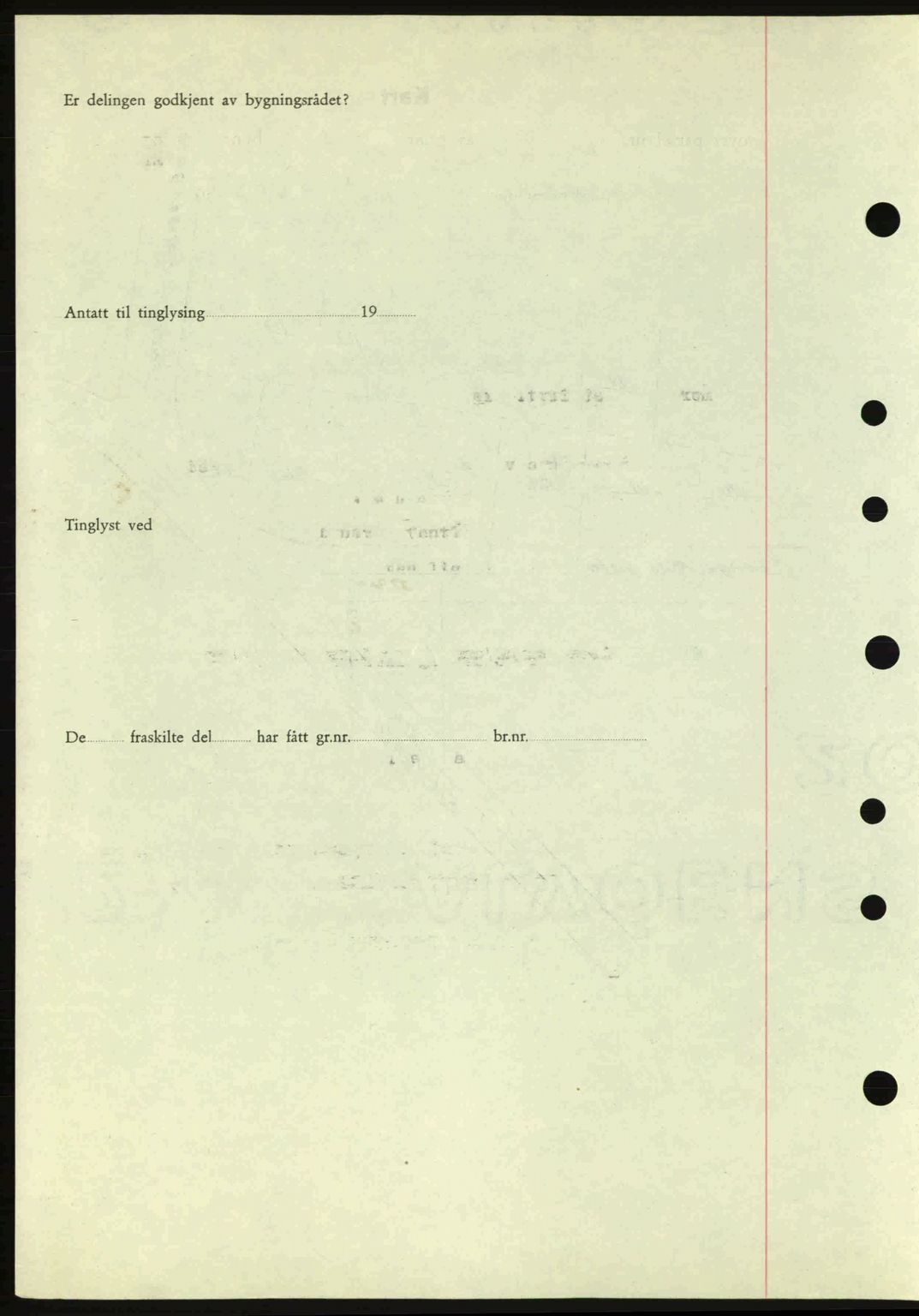 Nordre Sunnmøre sorenskriveri, AV/SAT-A-0006/1/2/2C/2Ca: Pantebok nr. A20a, 1945-1945, Dagboknr: 819/1945