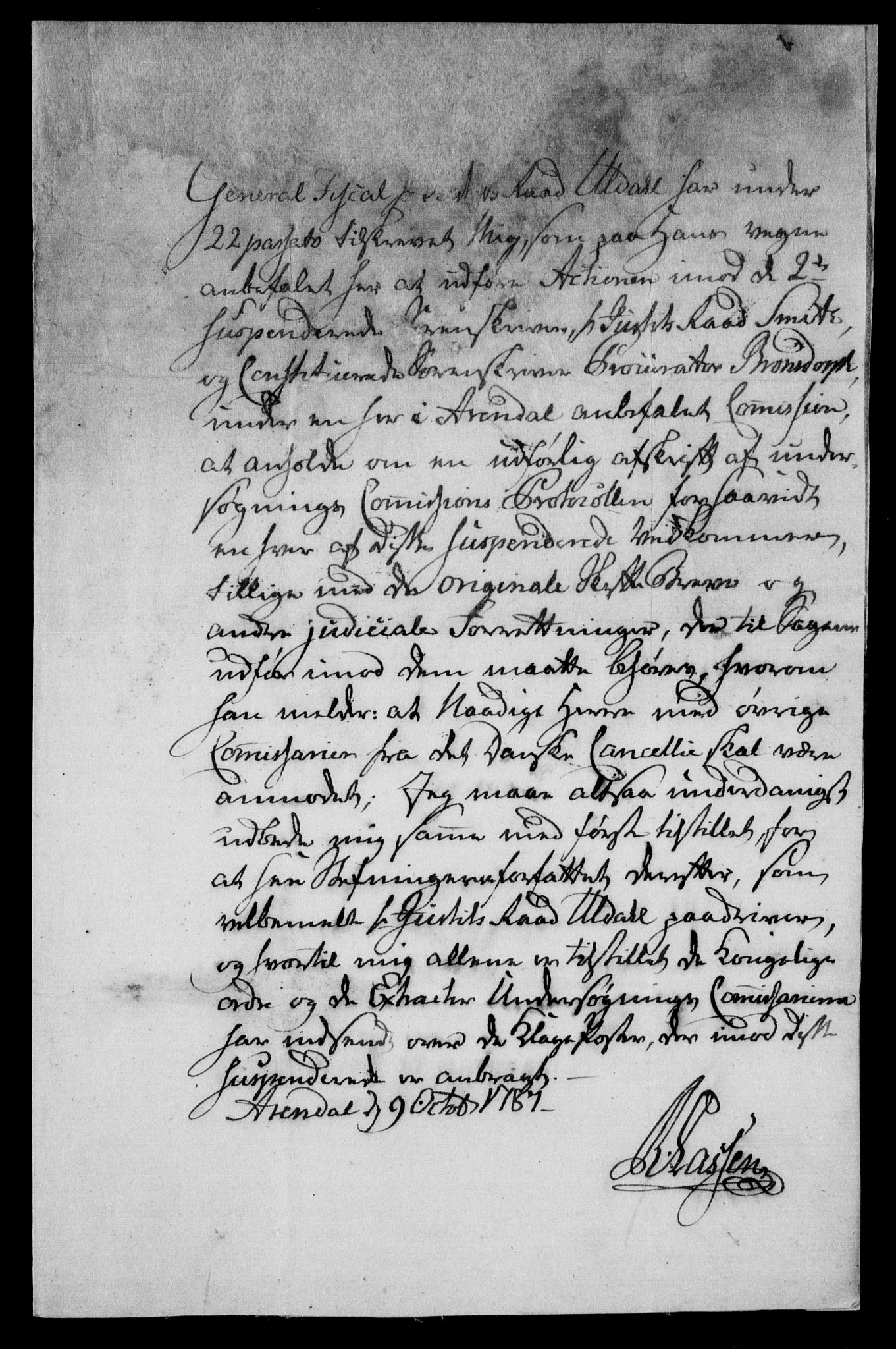 Danske Kanselli, Skapsaker, AV/RA-EA-4061/F/L0097: Skap 16, pakke 7 III, 1787, s. 217