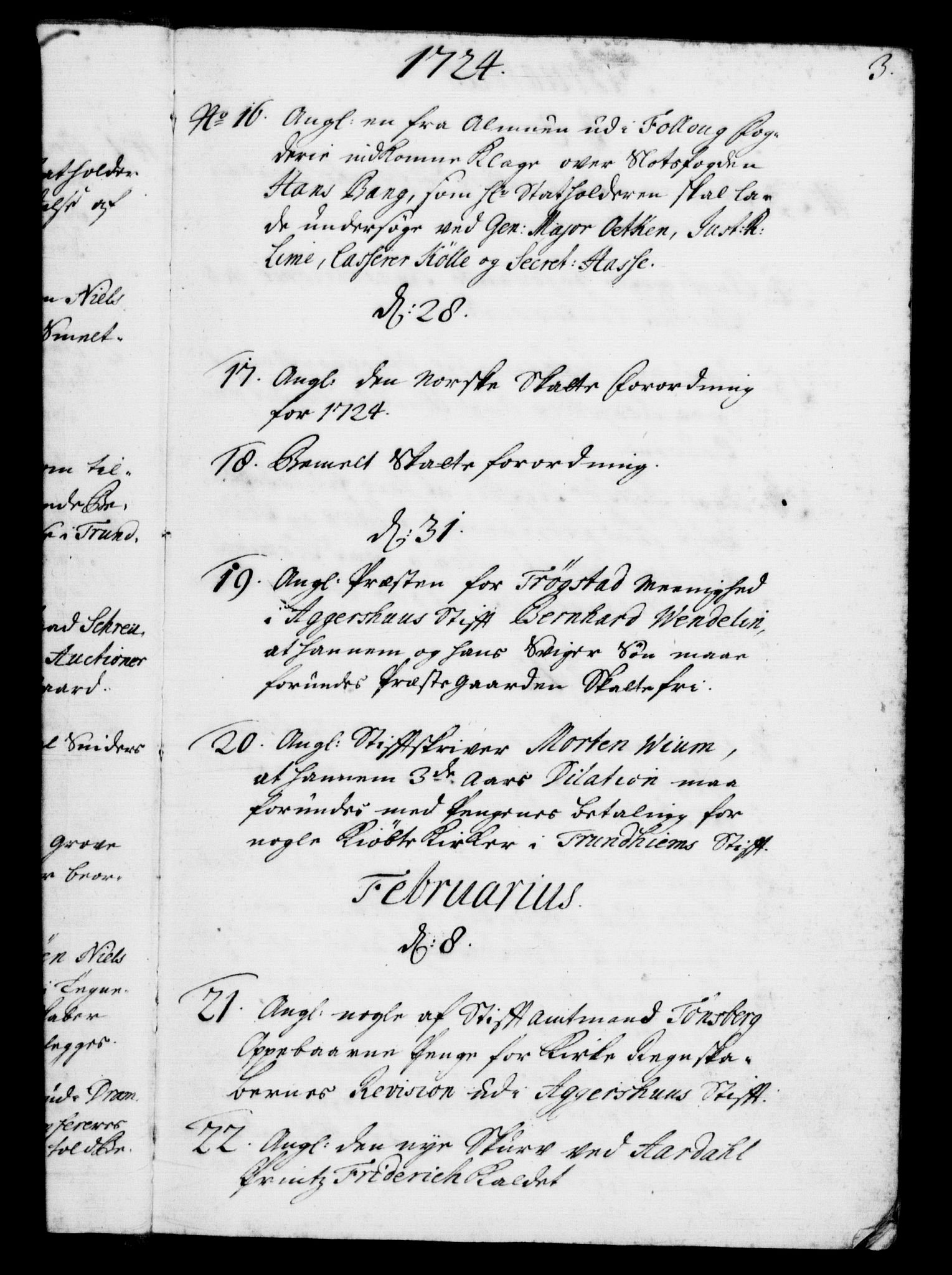 Rentekammeret, Kammerkanselliet, RA/EA-3111/G/Gf/Gfb/L0002: Register til norske relasjons- og resolusjonsprotokoller (merket RK 52.97), 1724-1728, s. 3