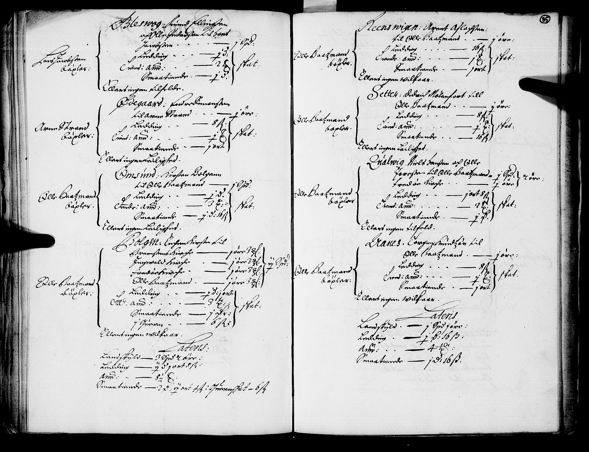 Rentekammeret inntil 1814, Realistisk ordnet avdeling, AV/RA-EA-4070/N/Nb/Nba/L0047: Nordmøre len, 1667, s. 84b-85a