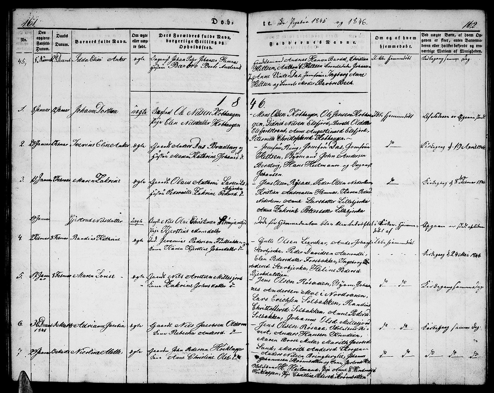 Ministerialprotokoller, klokkerbøker og fødselsregistre - Nordland, AV/SAT-A-1459/825/L0364: Klokkerbok nr. 825C01, 1841-1863, s. 161-162