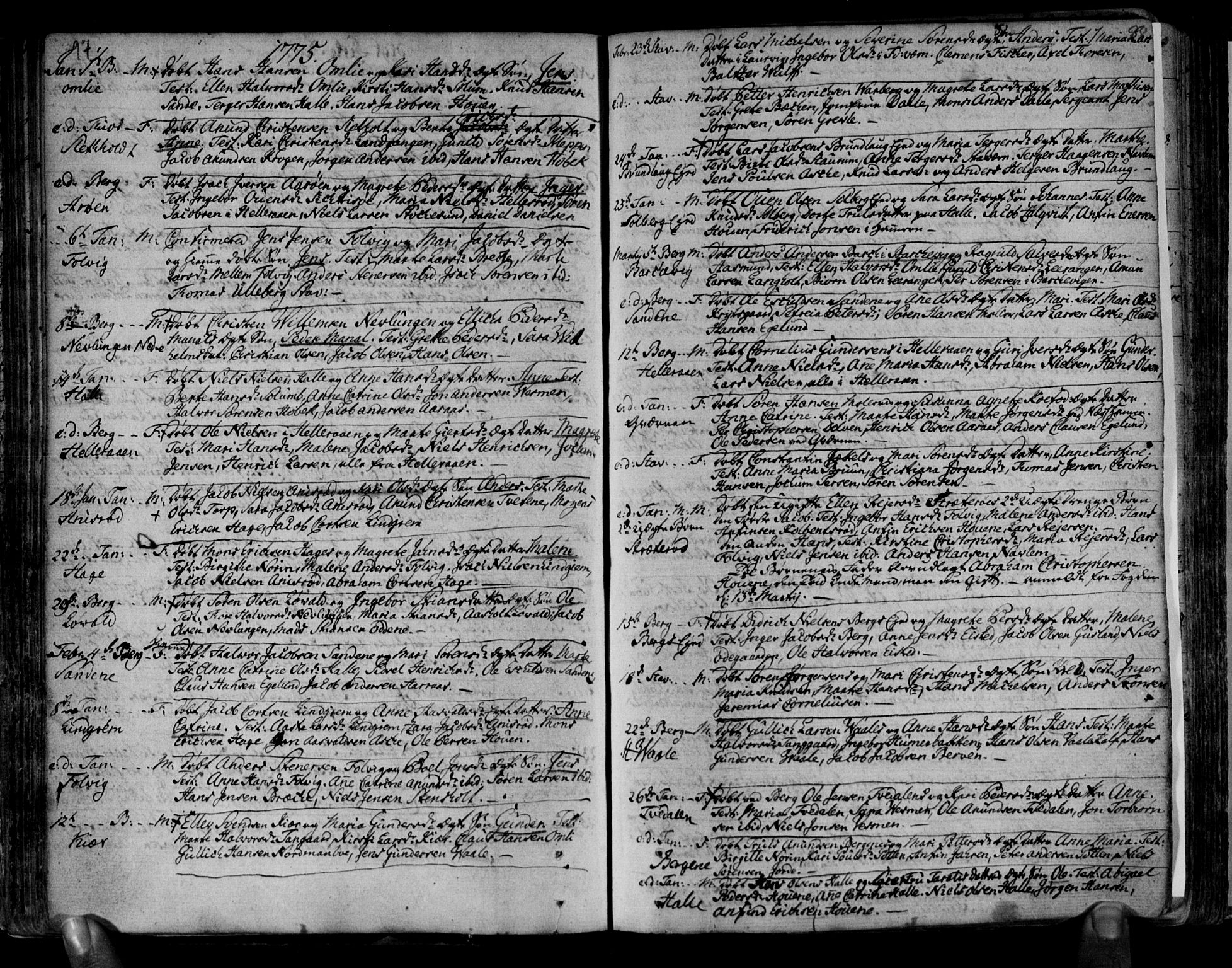 Brunlanes kirkebøker, SAKO/A-342/F/Fa/L0001: Ministerialbok nr. I 1, 1766-1801, s. 97-98
