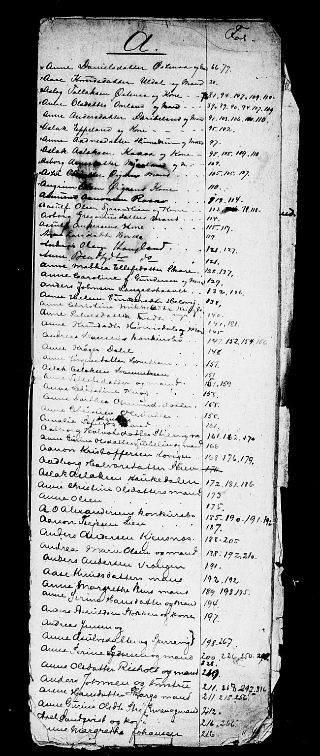 Nedenes sorenskriveri, SAK/1221-0006/H/Hc/L0003: Skiftebehandlingsprotokoll nr 3 med register, 1868-1892