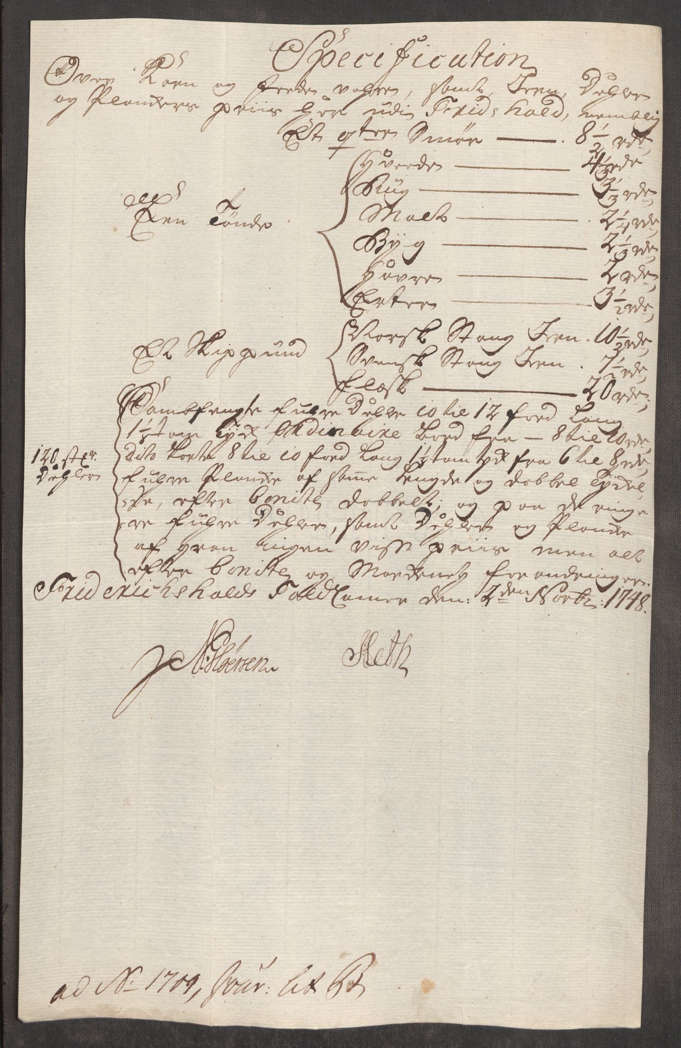 Rentekammeret inntil 1814, Realistisk ordnet avdeling, RA/EA-4070/Oe/L0003: [Ø1]: Priskuranter, 1745-1748, s. 679