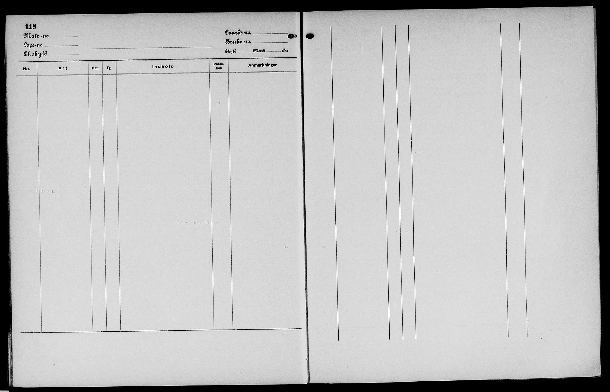 Vinger og Odal sorenskriveri, SAH/TING-022/H/Ha/Hac/Hacc/L0005: Panteregister nr. 3.5, 1923, s. 118