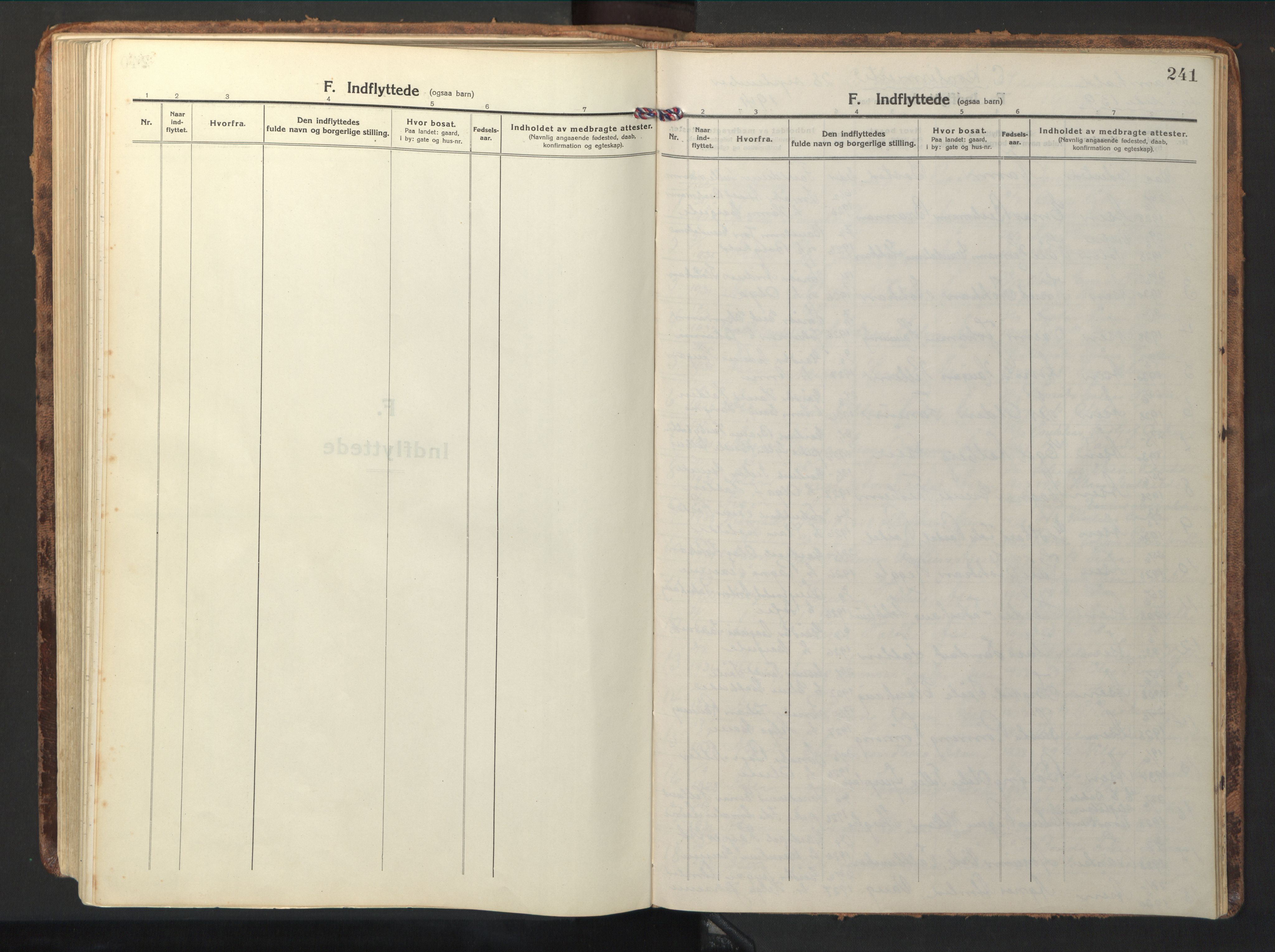 Ministerialprotokoller, klokkerbøker og fødselsregistre - Nord-Trøndelag, SAT/A-1458/714/L0136: Klokkerbok nr. 714C05, 1918-1957, s. 241