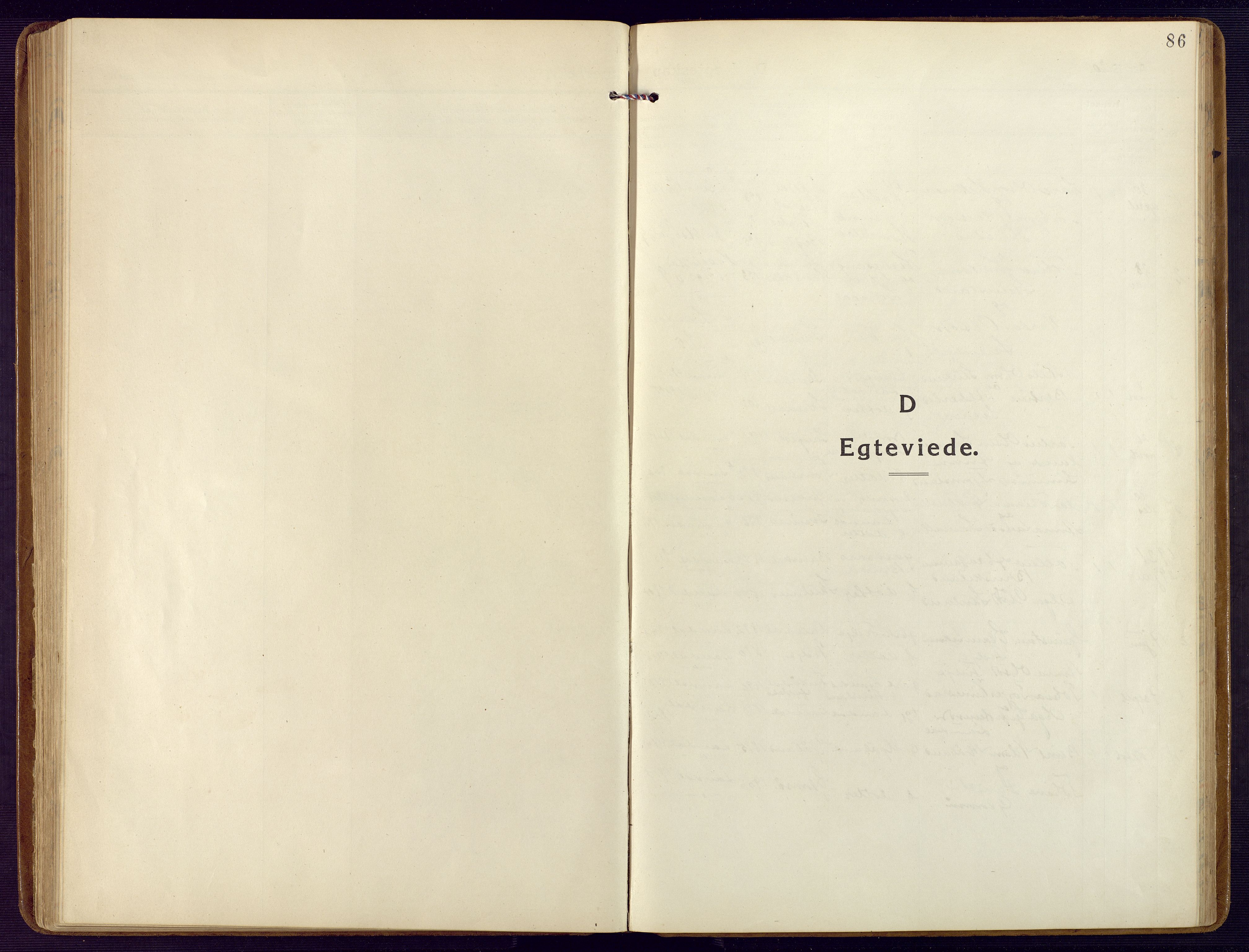 Holum sokneprestkontor, AV/SAK-1111-0022/F/Fb/Fbb/L0005: Klokkerbok nr. B 5, 1920-1945, s. 86