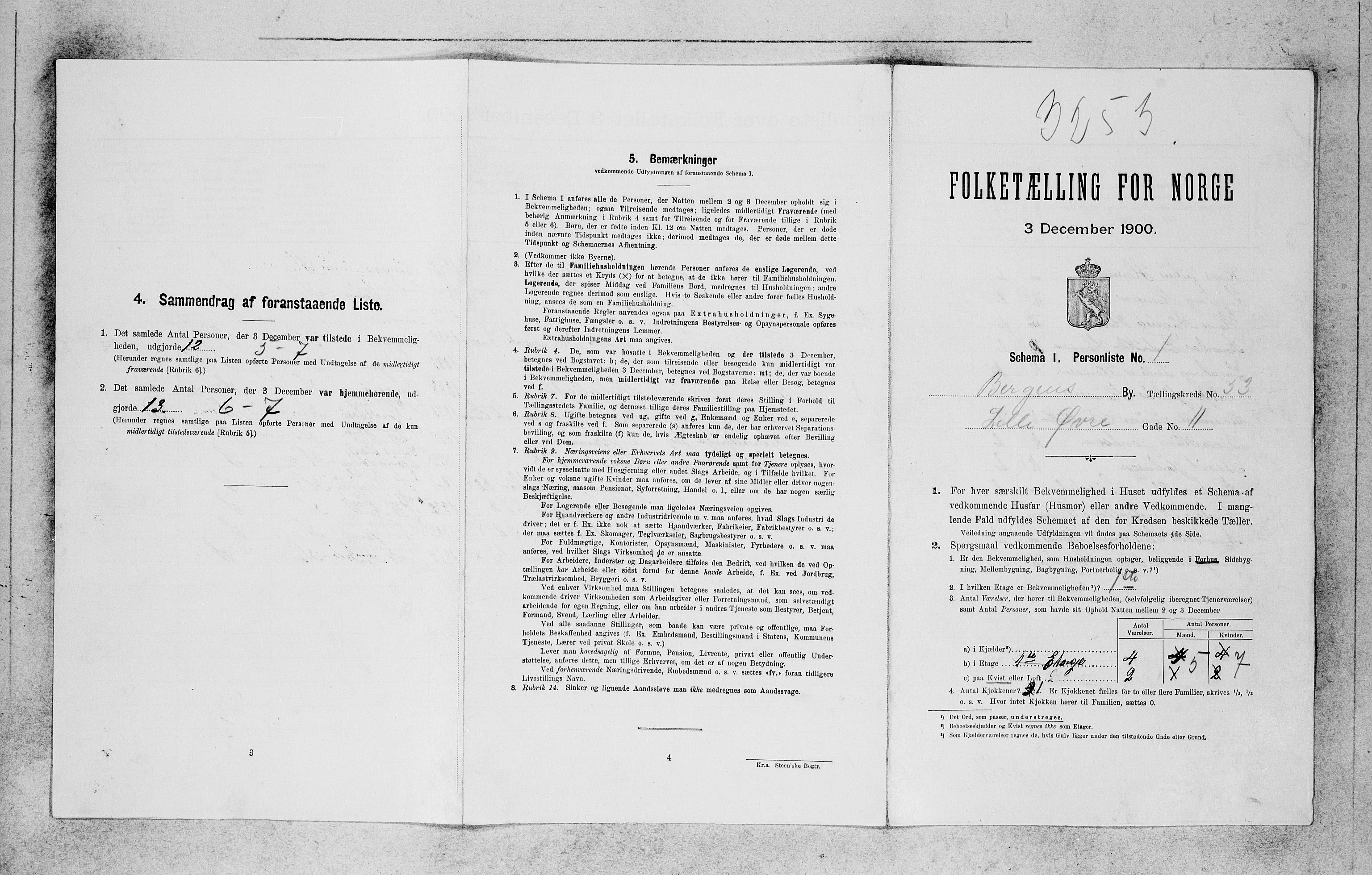 SAB, Folketelling 1900 for 1301 Bergen kjøpstad, 1900, s. 10604