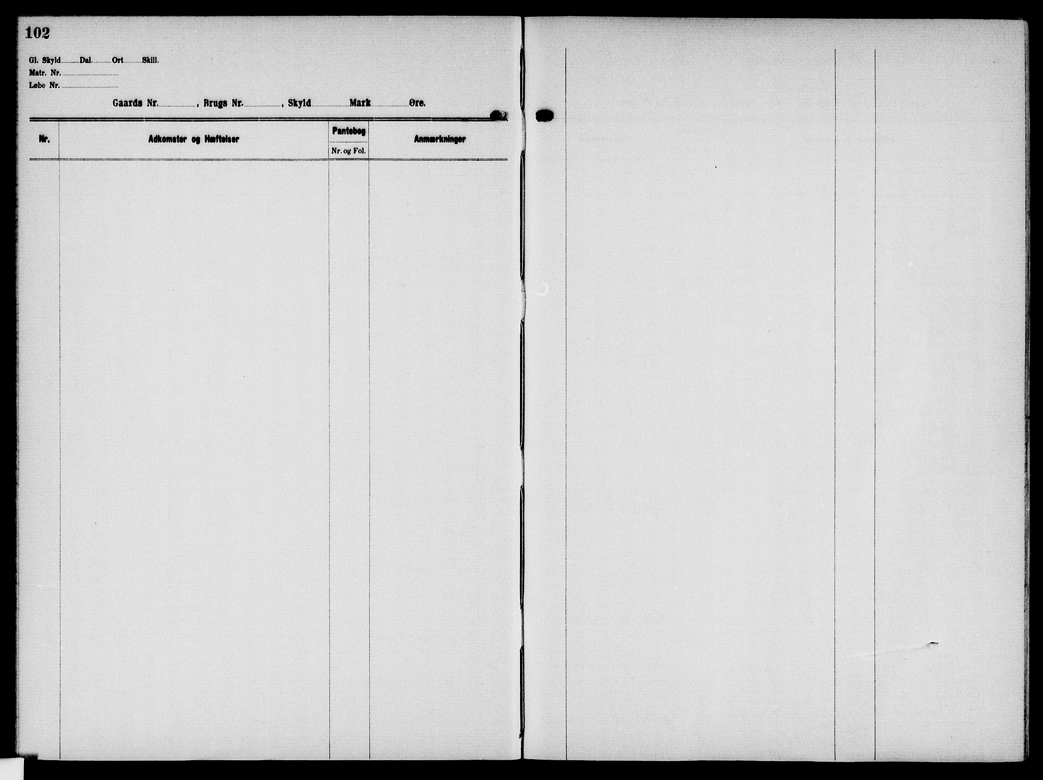 Solør tingrett, AV/SAH-TING-008/H/Ha/Hak/L0006: Panteregister nr. VI, 1900-1935, s. 102