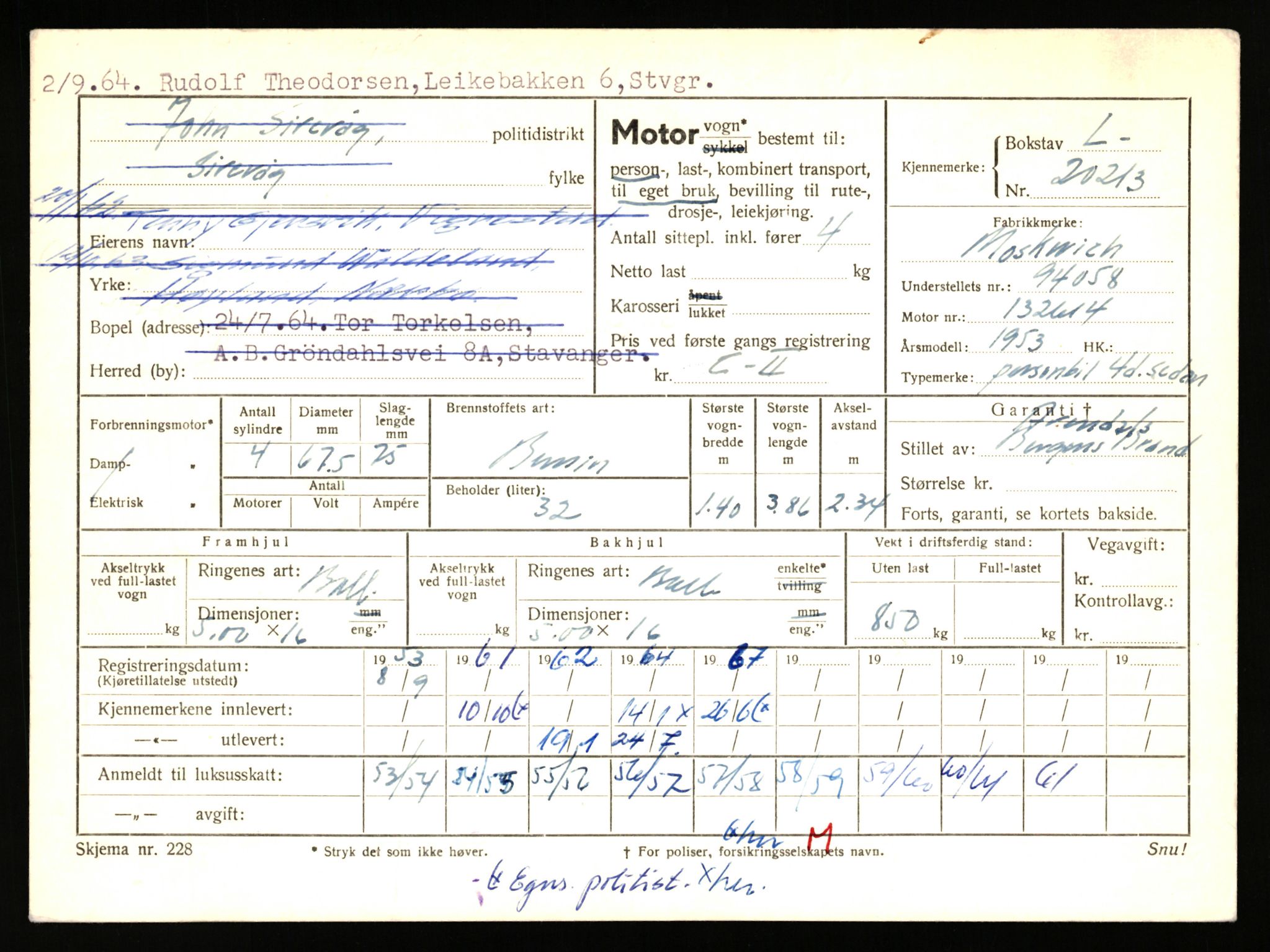 Stavanger trafikkstasjon, AV/SAST-A-101942/0/F/L0036: L-20000 - L-20499, 1930-1971, s. 885