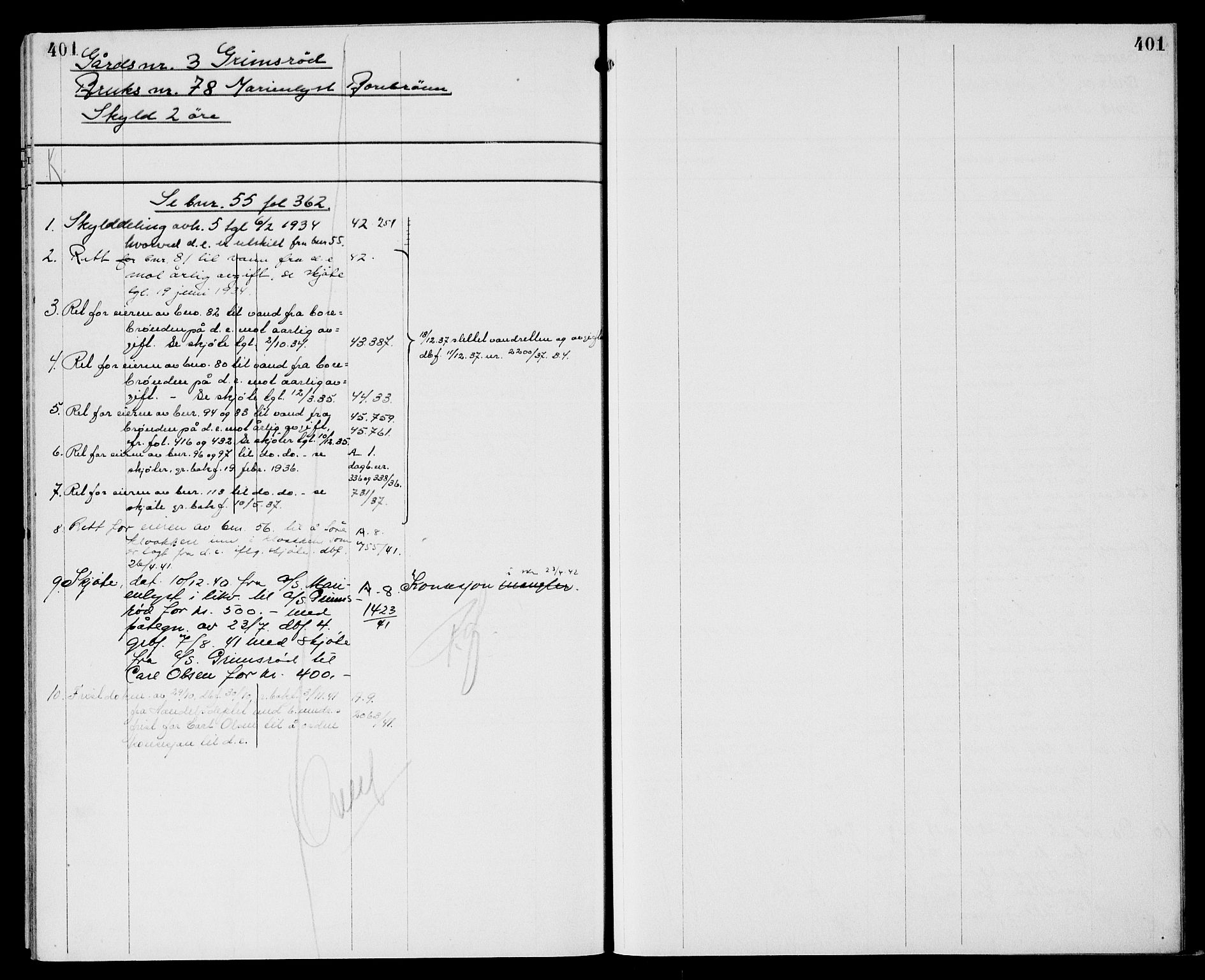 Moss sorenskriveri, AV/SAO-A-10168: Panteregister nr. XI 2, 1836-1960, s. 401