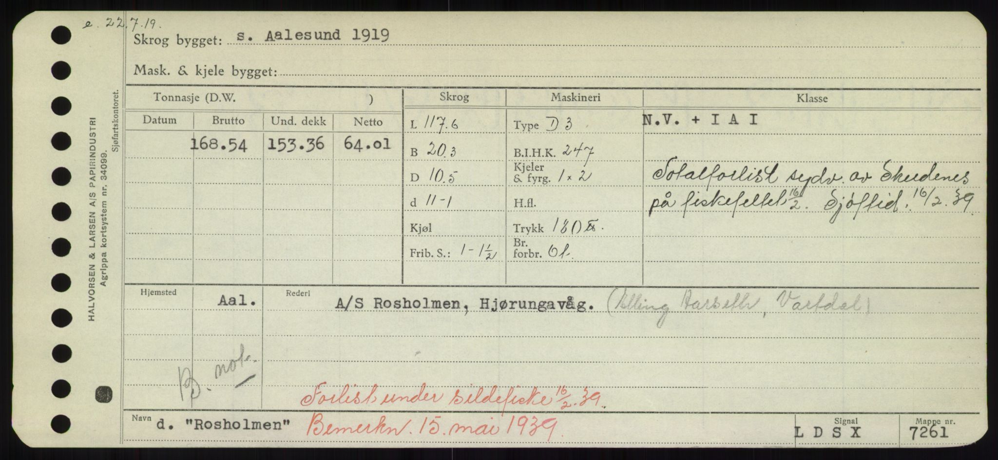 Sjøfartsdirektoratet med forløpere, Skipsmålingen, AV/RA-S-1627/H/Hd/L0031: Fartøy, Rju-Sam, s. 171