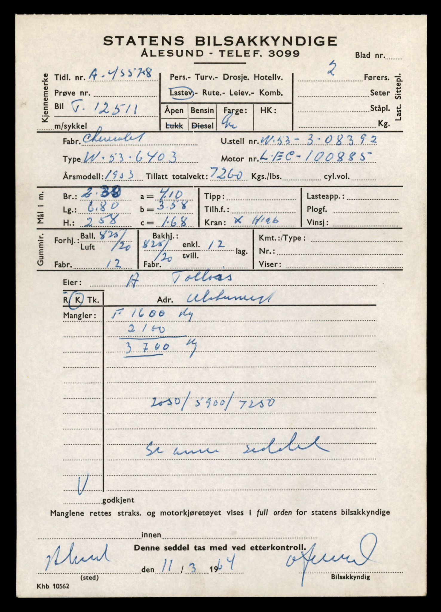 Møre og Romsdal vegkontor - Ålesund trafikkstasjon, AV/SAT-A-4099/F/Fe/L0034: Registreringskort for kjøretøy T 12500 - T 12652, 1927-1998, s. 242