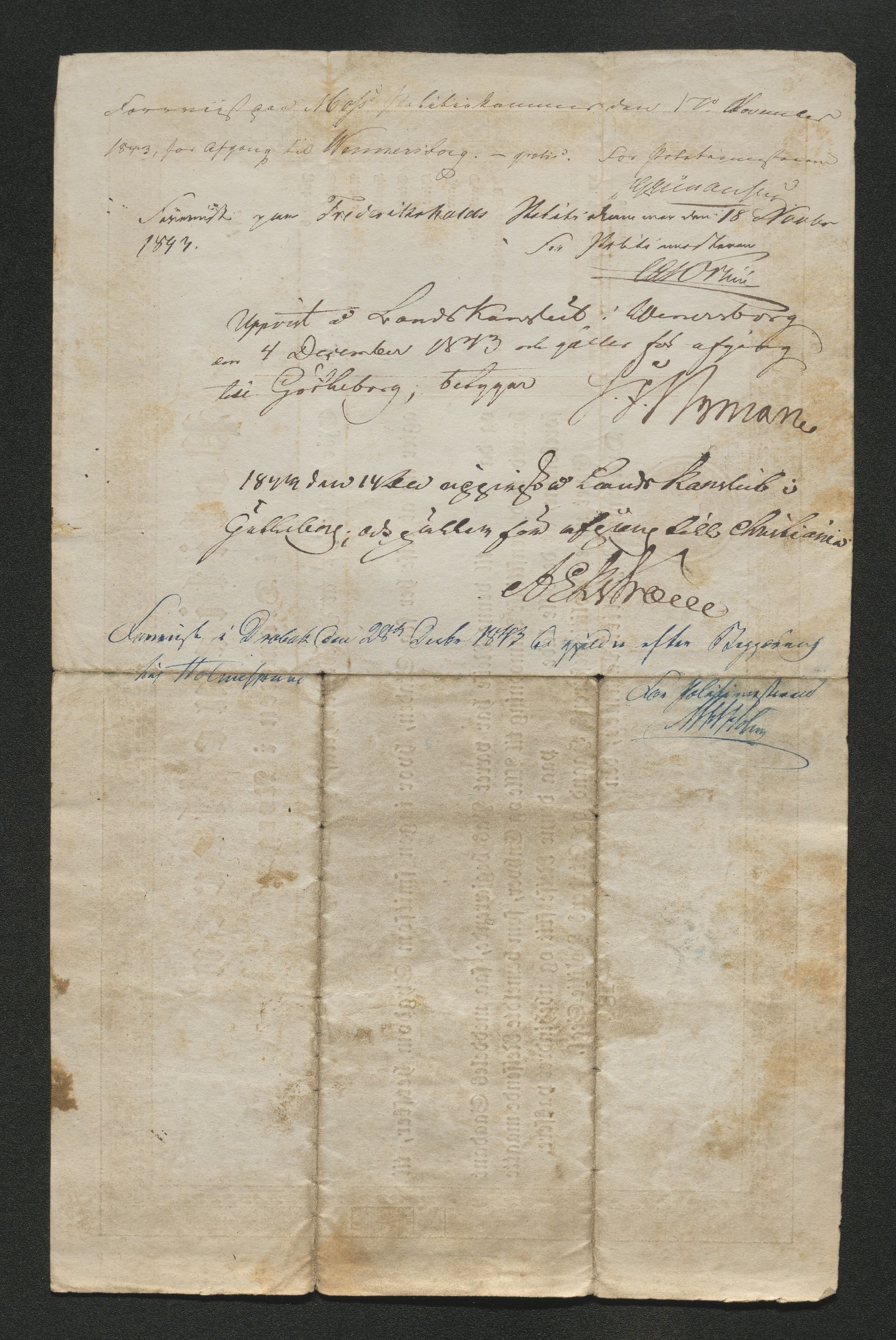 Drammen politikammer, AV/SAKO-A-623/I/Ia/Iab/L0007: Innleverte pass, 1843-1844, s. 331