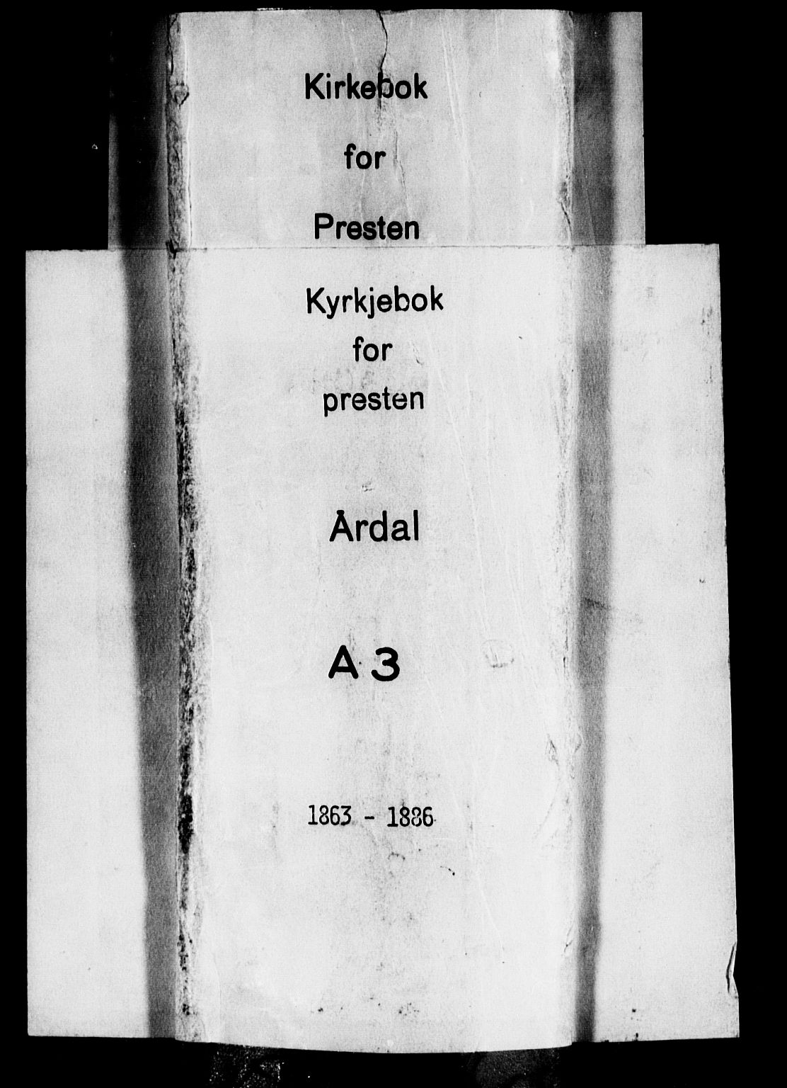 Årdal sokneprestembete, AV/SAB-A-81701: Ministerialbok nr. A 3, 1863-1886