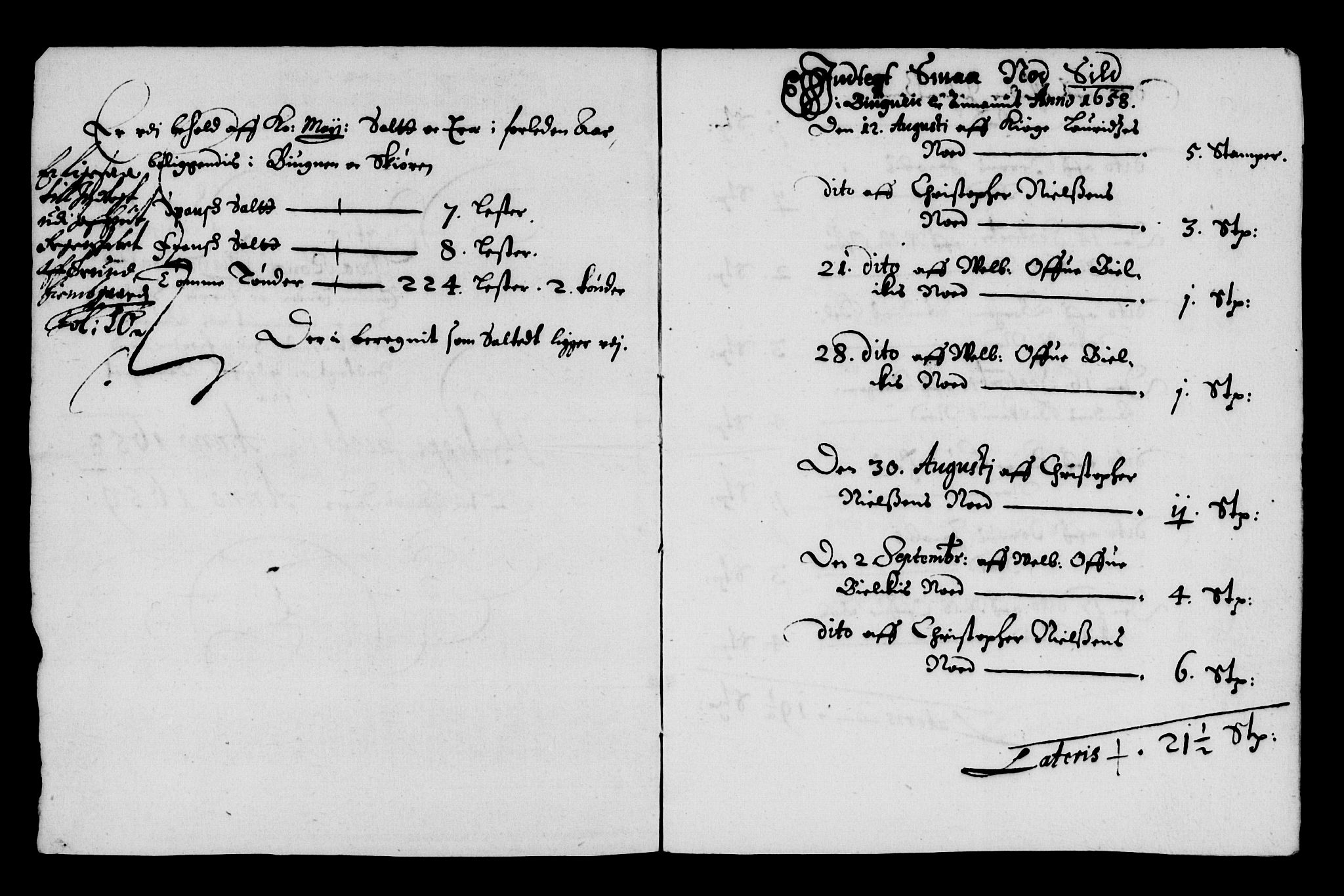 Rentekammeret inntil 1814, Reviderte regnskaper, Lensregnskaper, AV/RA-EA-5023/R/Rb/Rbw/L0137: Trondheim len, 1658-1659