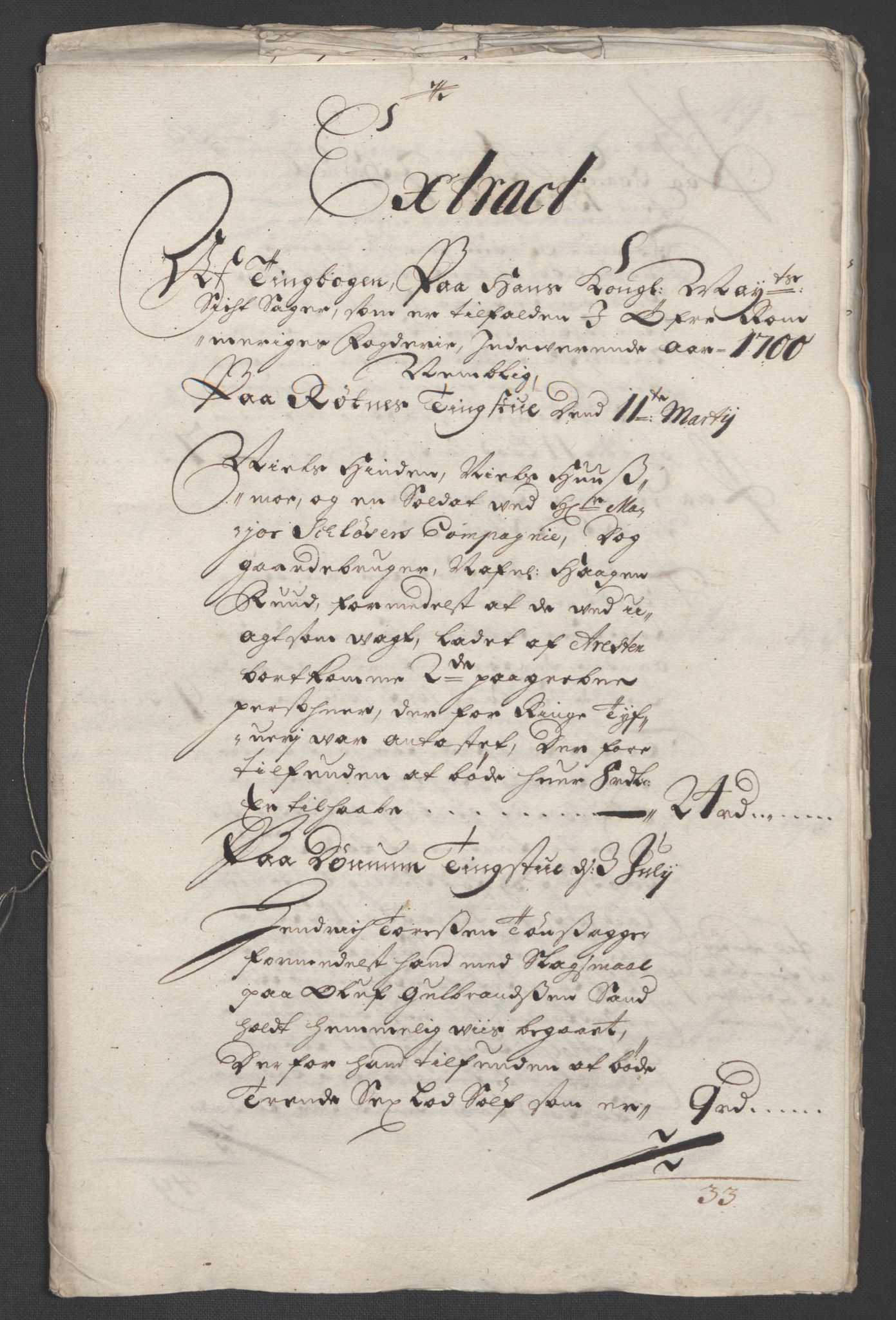 Rentekammeret inntil 1814, Reviderte regnskaper, Fogderegnskap, RA/EA-4092/R12/L0712: Fogderegnskap Øvre Romerike, 1700, s. 64