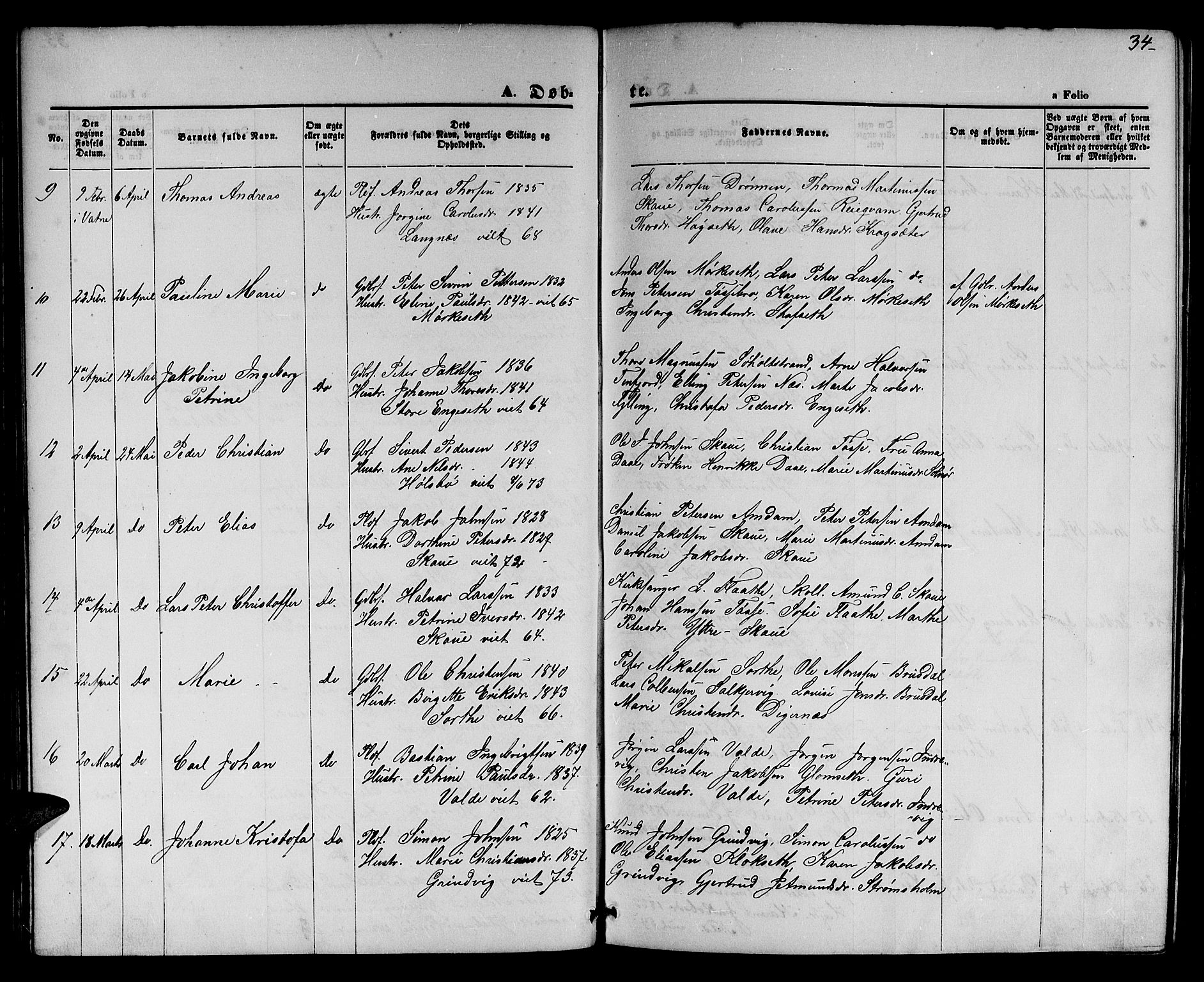 Ministerialprotokoller, klokkerbøker og fødselsregistre - Møre og Romsdal, AV/SAT-A-1454/524/L0364: Klokkerbok nr. 524C05, 1865-1879, s. 34