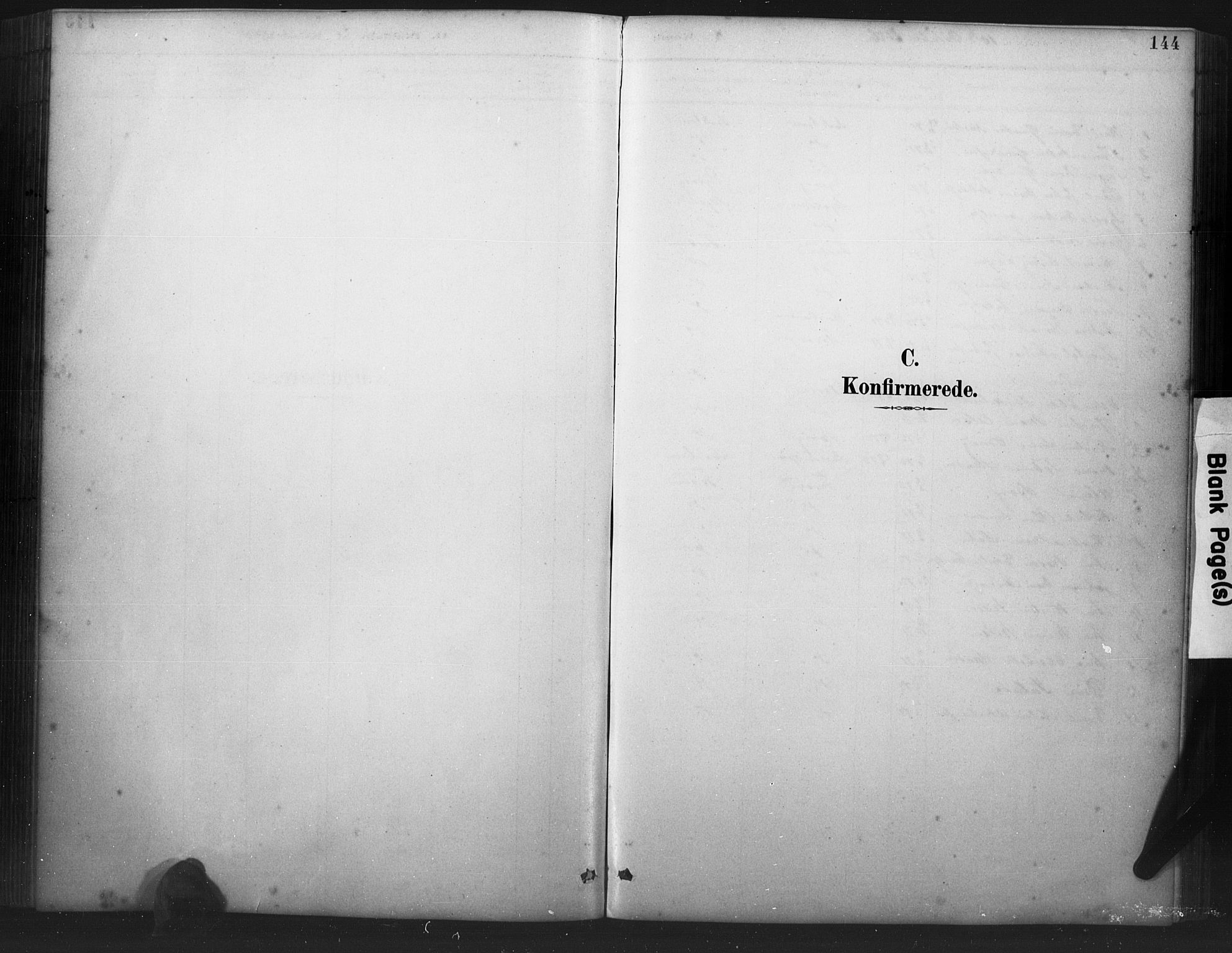 Farsund sokneprestkontor, AV/SAK-1111-0009/F/Fb/L0001: Klokkerbok nr. B 1, 1886-1931, s. 144