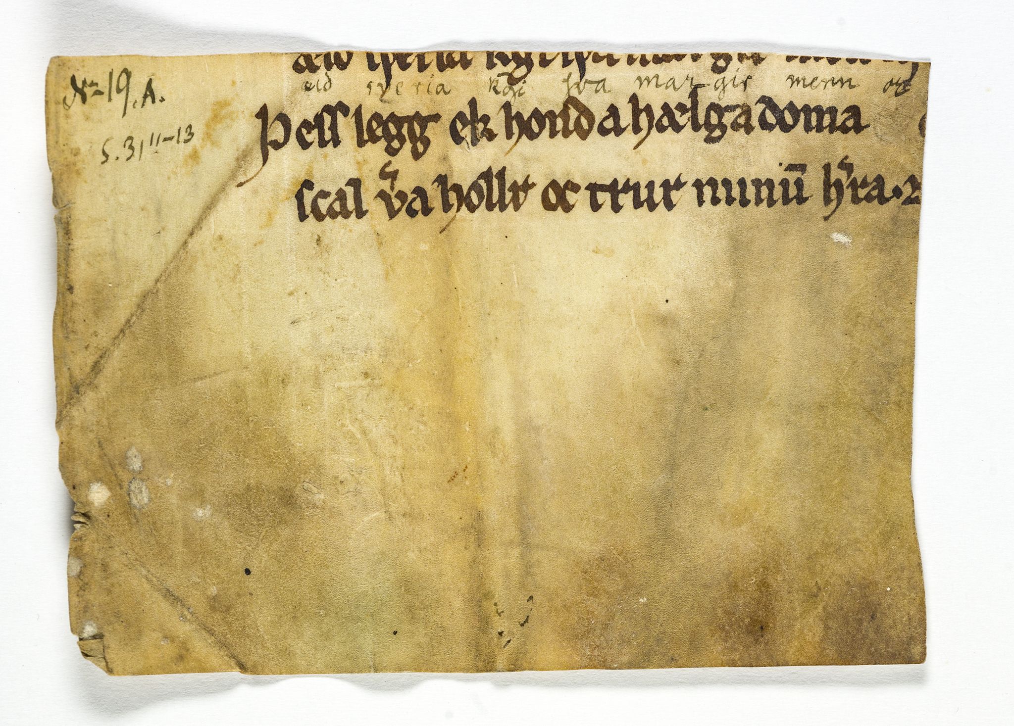 Riksarkivets diplomsamling, AV/RA-EA-5965/F26/L0003: Norrøne membranfragmenter bestand 11-30, 1100-1536, s. 71