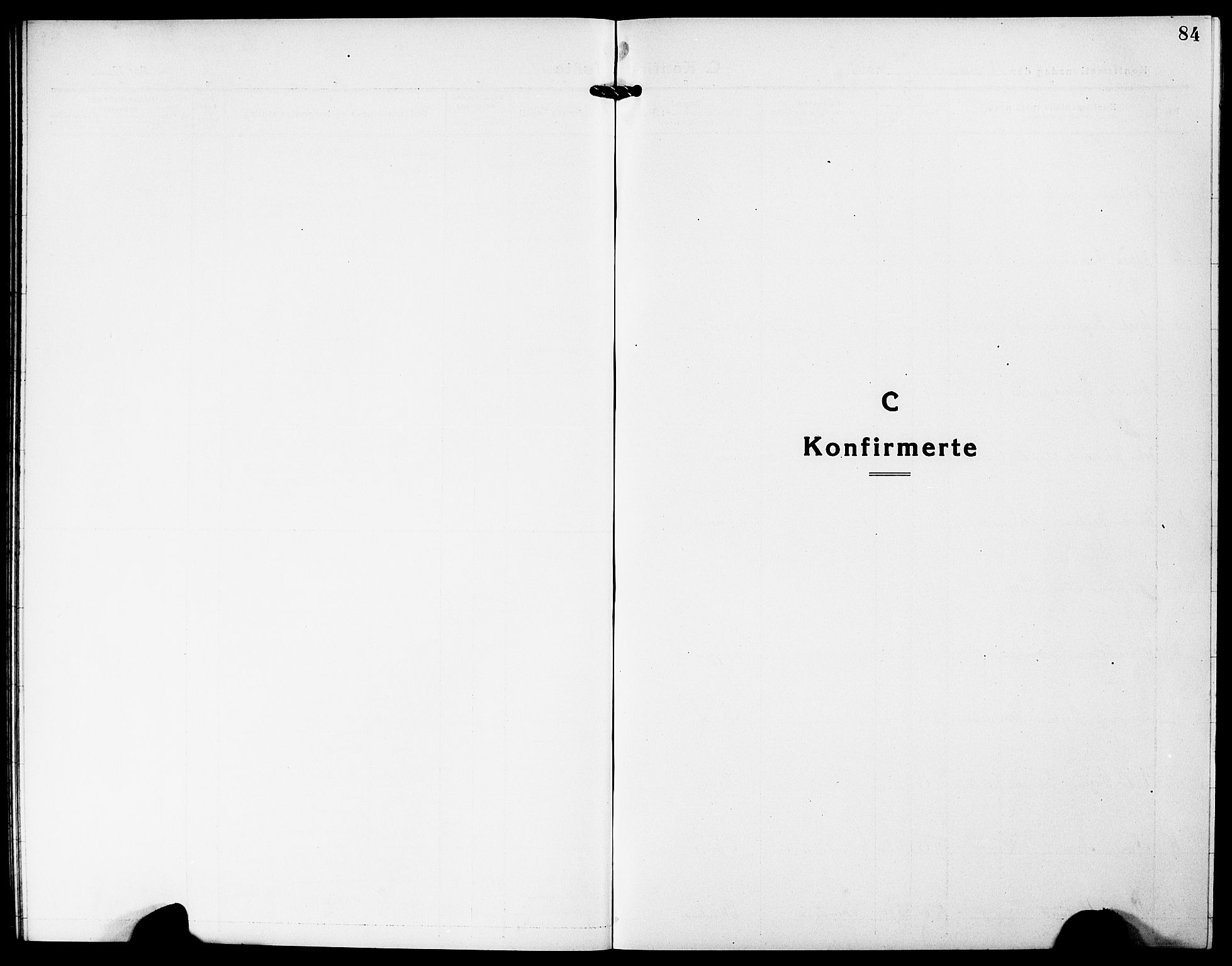 Mandal sokneprestkontor, SAK/1111-0030/F/Fb/Fba/L0013: Klokkerbok nr. B 7, 1918-1931, s. 84