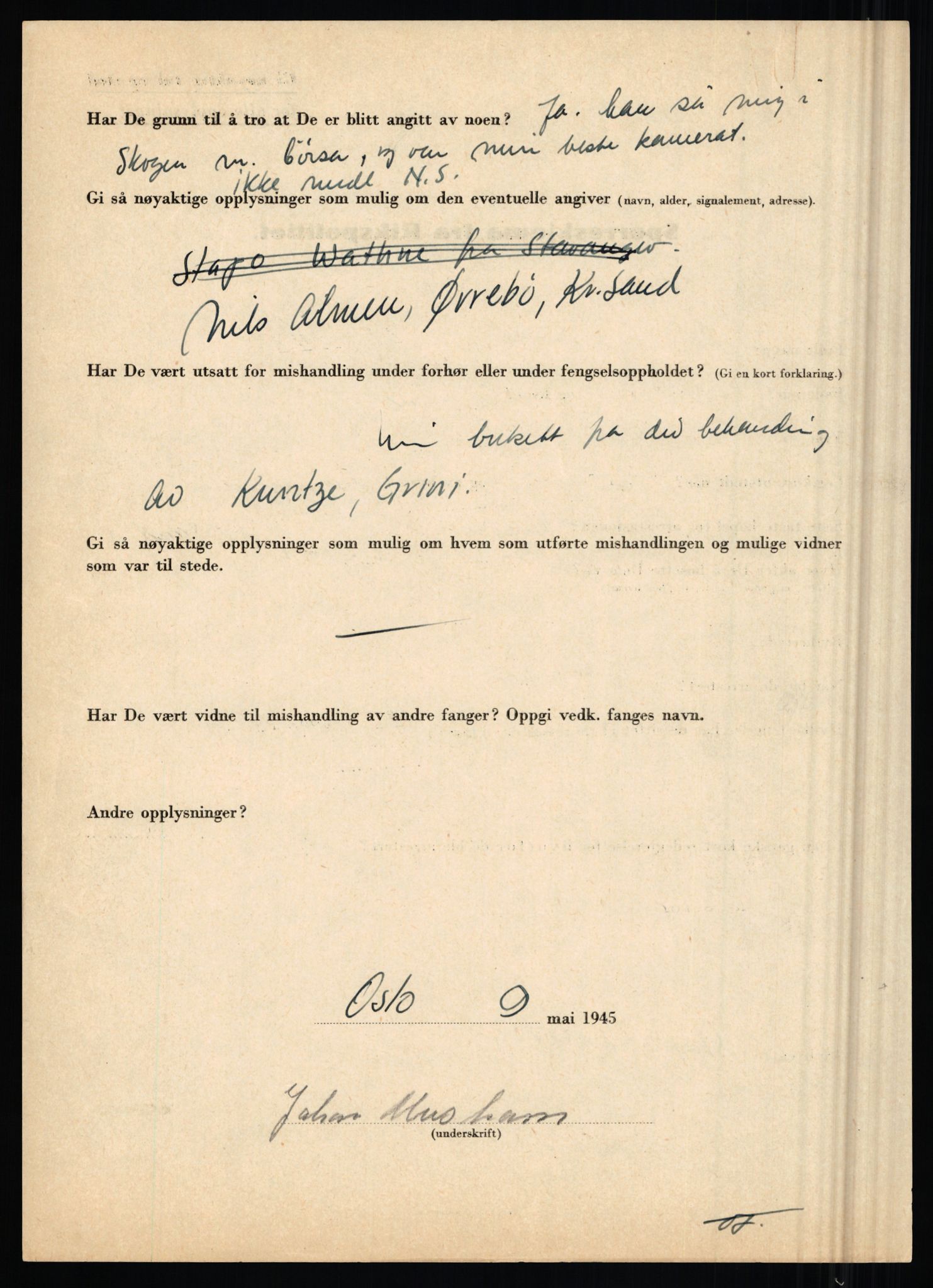 Rikspolitisjefen, AV/RA-S-1560/L/L0012: Mogensen, Øivind - Noraas, Lars, 1940-1945, s. 168