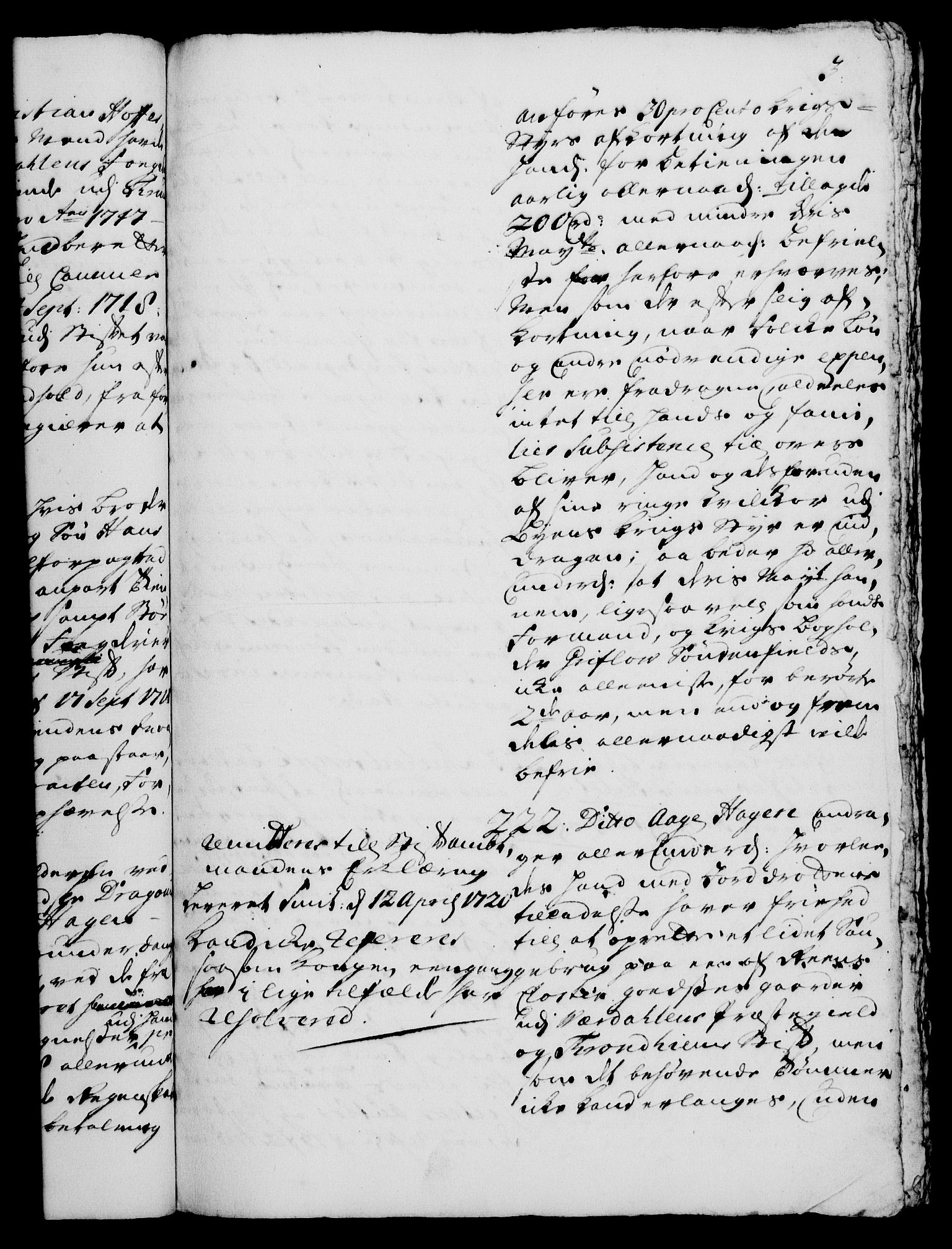 Rentekammeret, Kammerkanselliet, RA/EA-3111/G/Gh/Gha/L0001: Norsk ekstraktmemorialprotokoll, sak. 1-375 (merket RK 53.46), 1720, s. 3