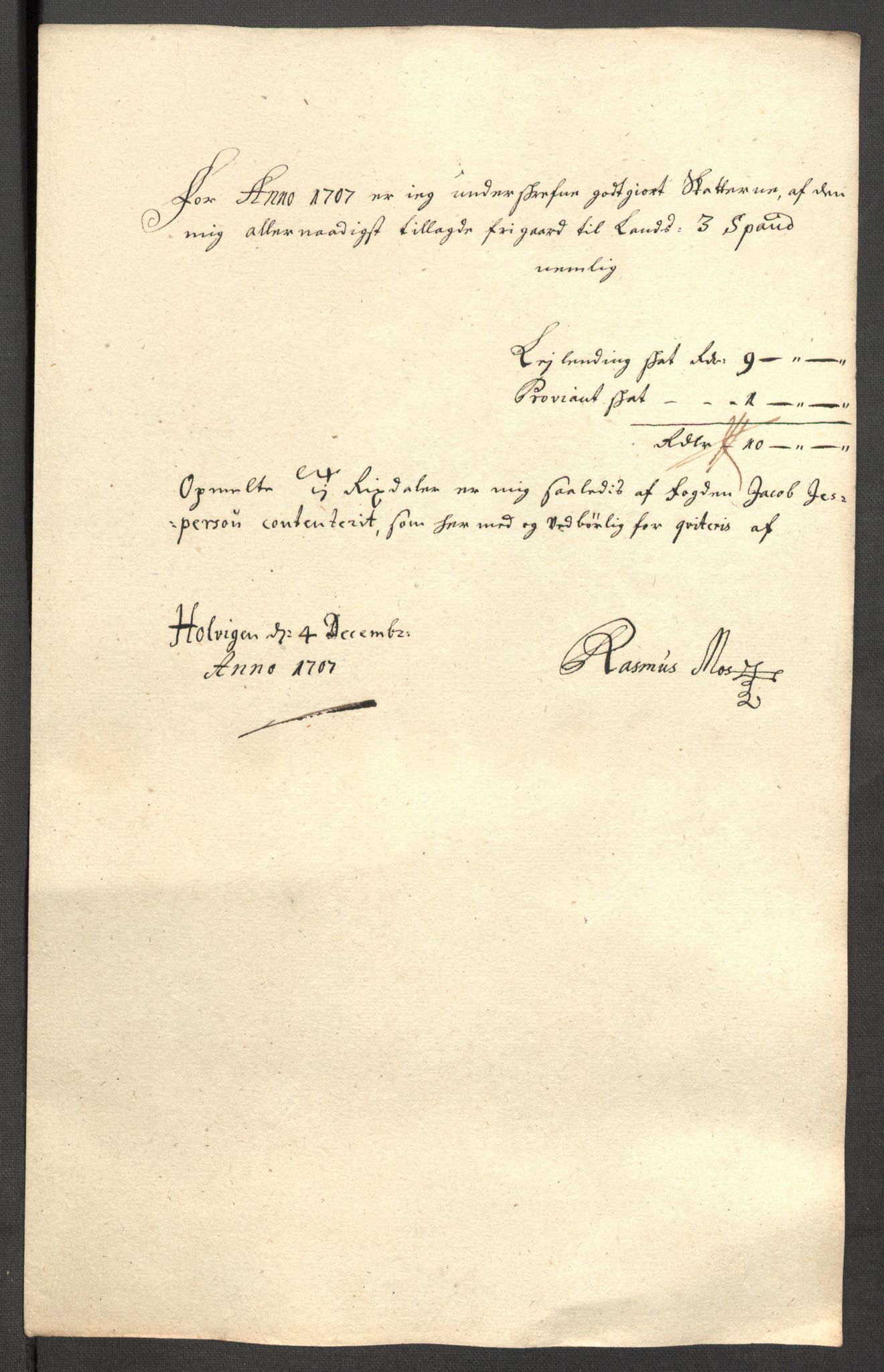 Rentekammeret inntil 1814, Reviderte regnskaper, Fogderegnskap, AV/RA-EA-4092/R64/L4430: Fogderegnskap Namdal, 1707-1708, s. 161