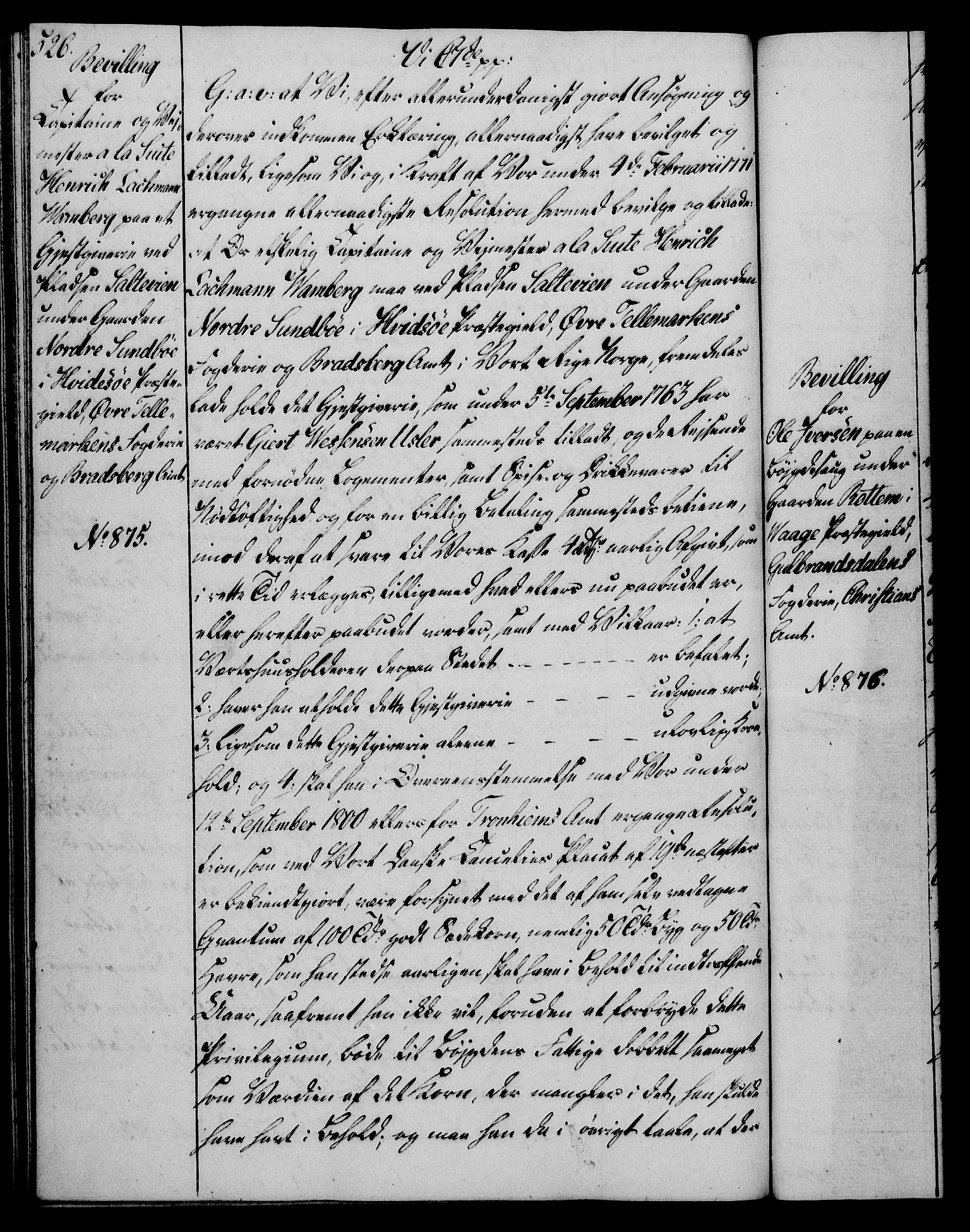 Rentekammeret, Kammerkanselliet, AV/RA-EA-3111/G/Gg/Gga/L0017: Norsk ekspedisjonsprotokoll med register (merket RK 53.17), 1801-1803, s. 526