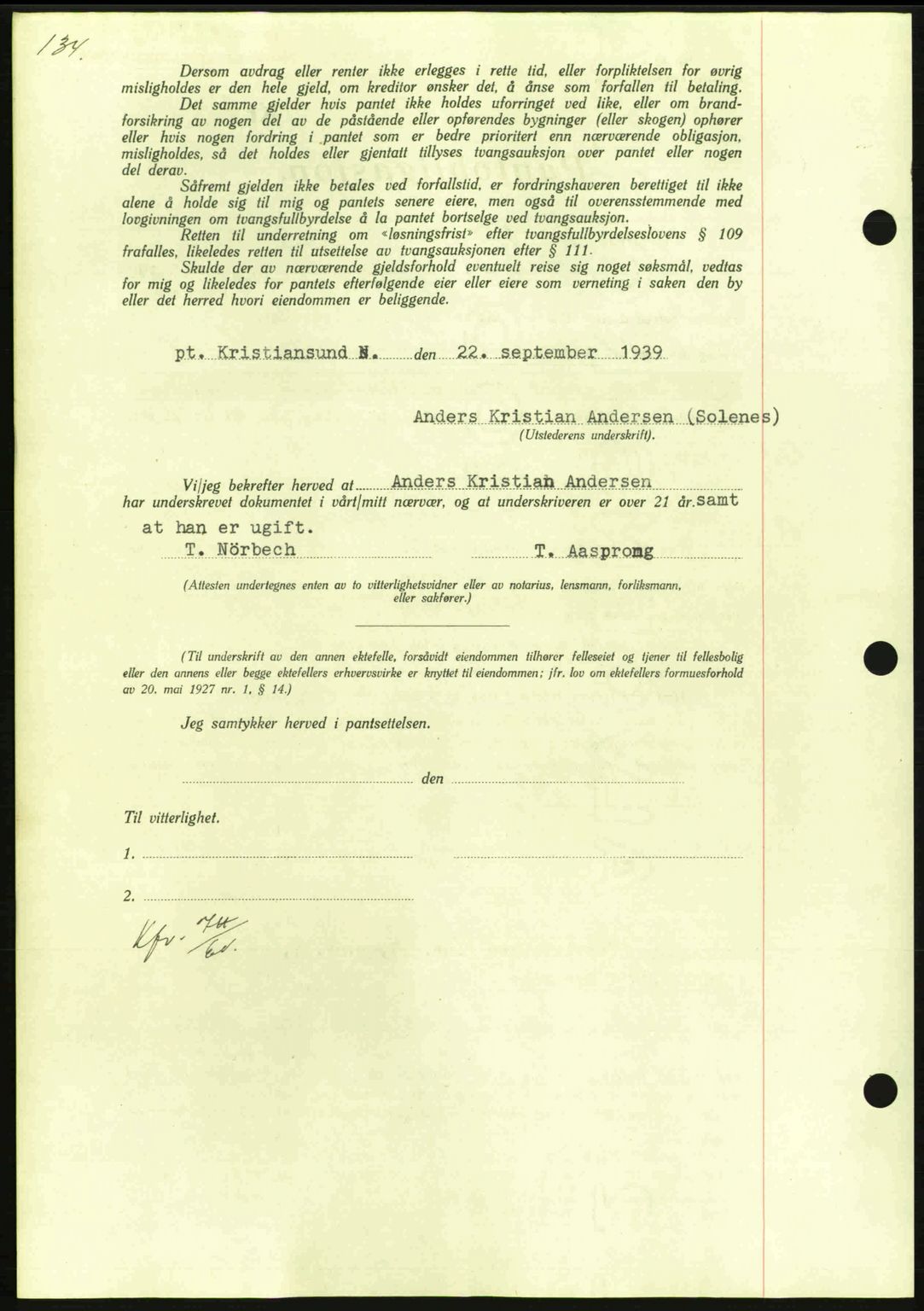 Nordmøre sorenskriveri, AV/SAT-A-4132/1/2/2Ca: Pantebok nr. B86, 1939-1940, Dagboknr: 2833/1939