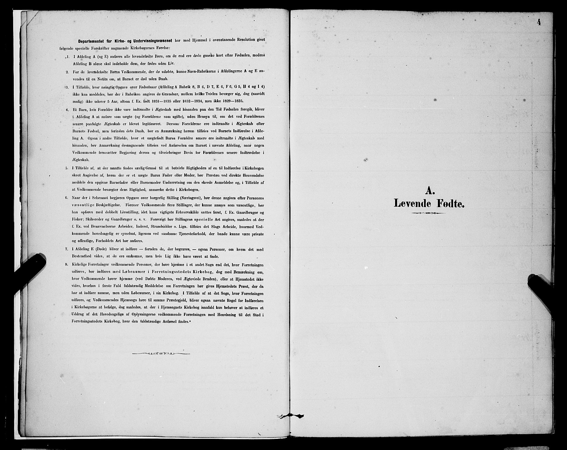 Korskirken sokneprestembete, SAB/A-76101/H/Hab: Klokkerbok nr. B 8, 1878-1887, s. 4