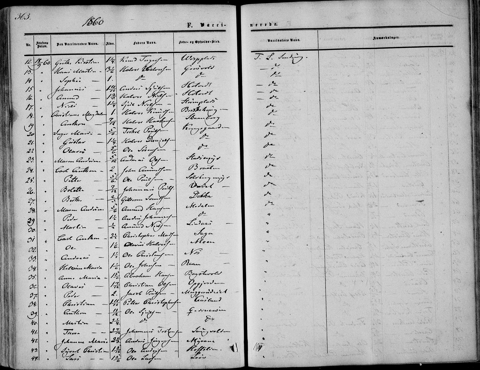 Sandsvær kirkebøker, AV/SAKO-A-244/F/Fa/L0006: Ministerialbok nr. I 6, 1857-1868, s. 363