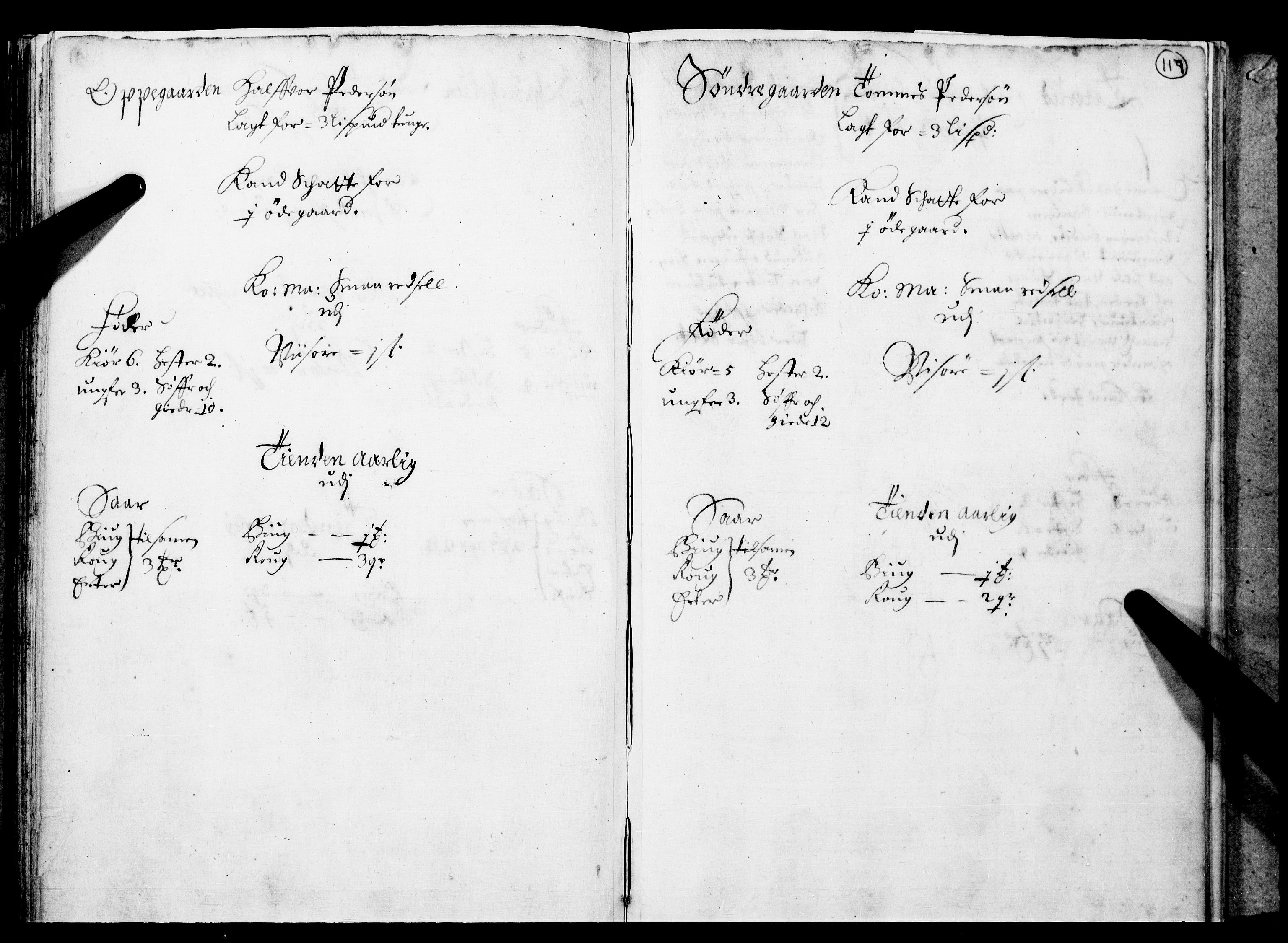 Rentekammeret inntil 1814, Realistisk ordnet avdeling, RA/EA-4070/N/Nb/Nba/L0016: Hadeland og Valdres fogderi, 1. del, 1667, s. 118b-119a