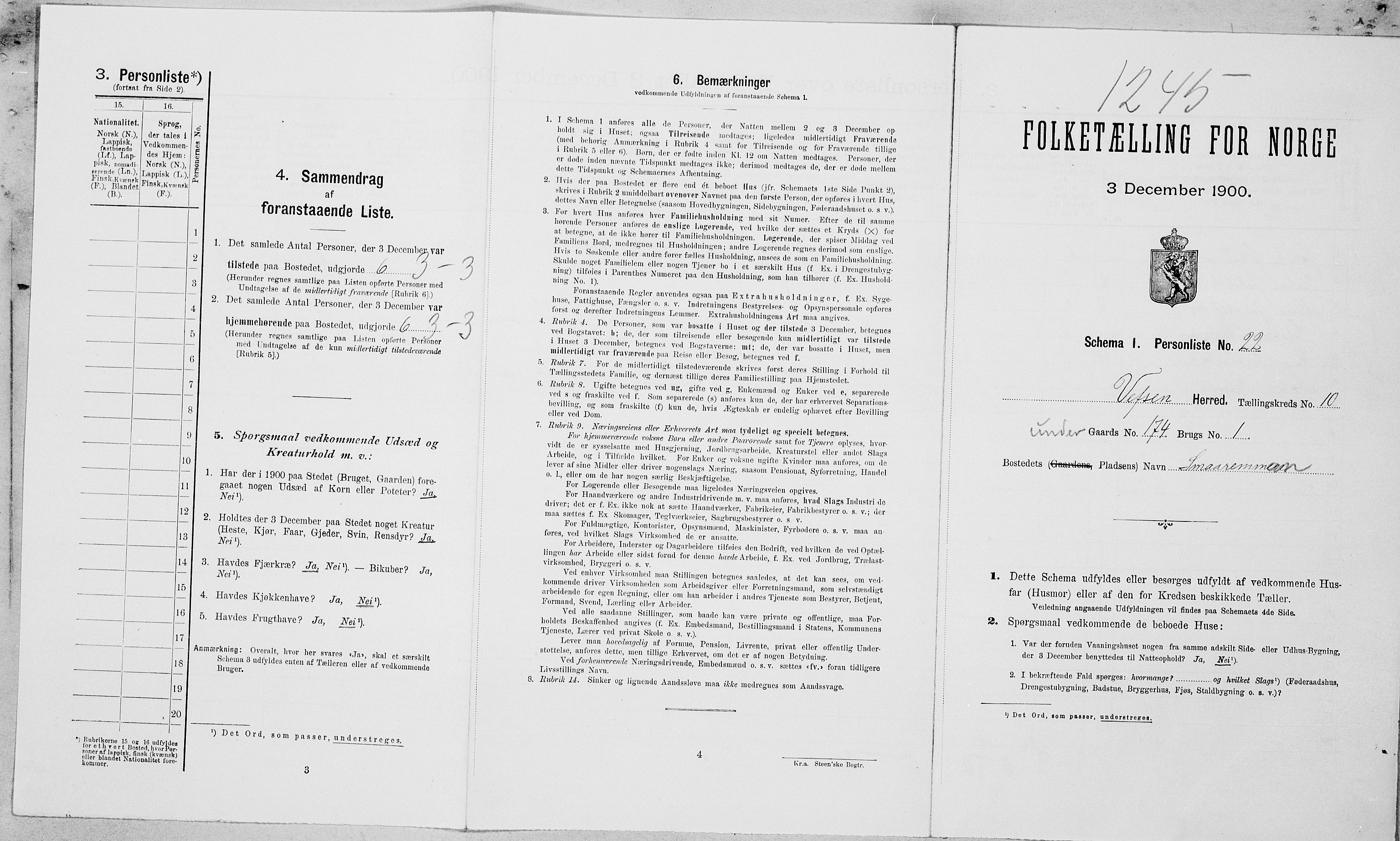 SAT, Folketelling 1900 for 1824 Vefsn herred, 1900, s. 921