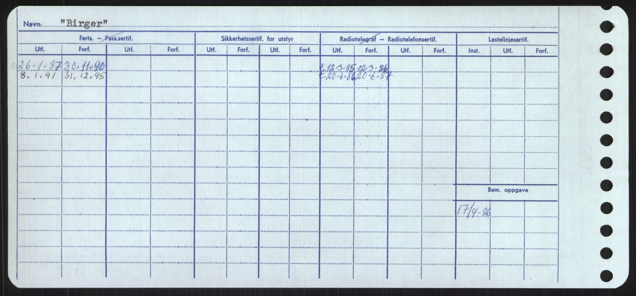 Sjøfartsdirektoratet med forløpere, Skipsmålingen, RA/S-1627/H/Ha/L0001/0001: Fartøy, A-Eig / Fartøy A-Bjøn, s. 926