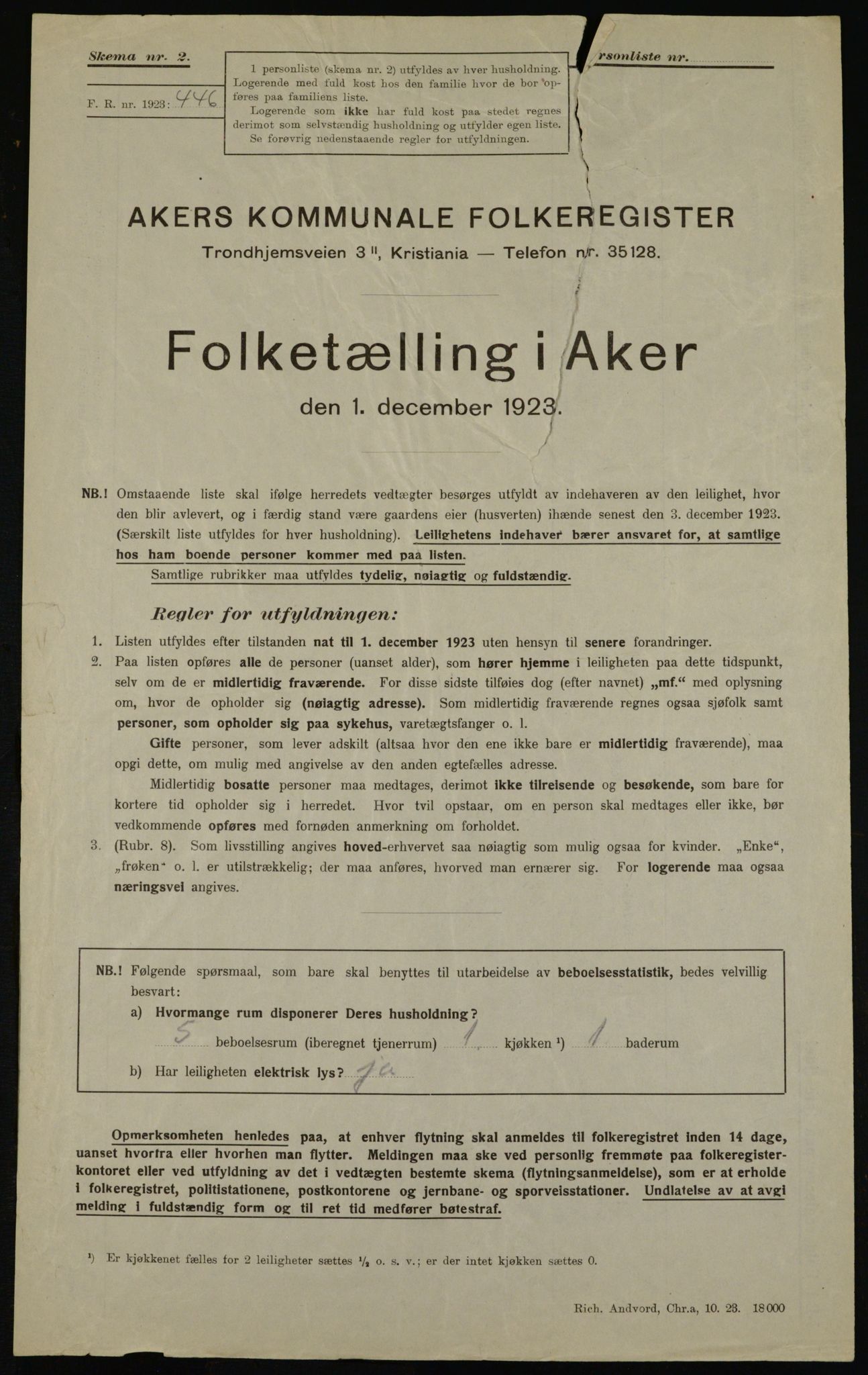 , Kommunal folketelling 1.12.1923 for Aker, 1923, s. 39324