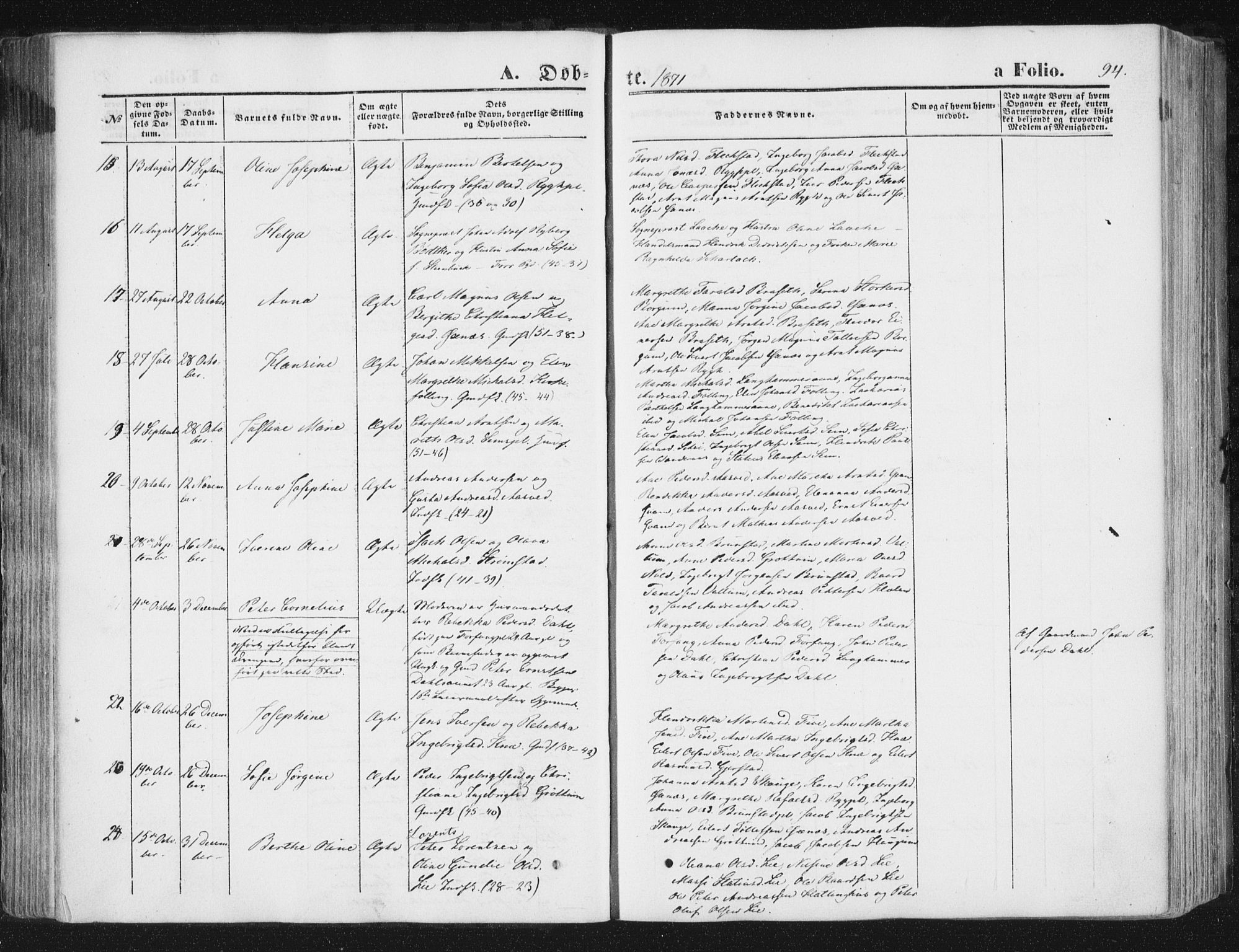 Ministerialprotokoller, klokkerbøker og fødselsregistre - Nord-Trøndelag, SAT/A-1458/746/L0447: Ministerialbok nr. 746A06, 1860-1877, s. 94