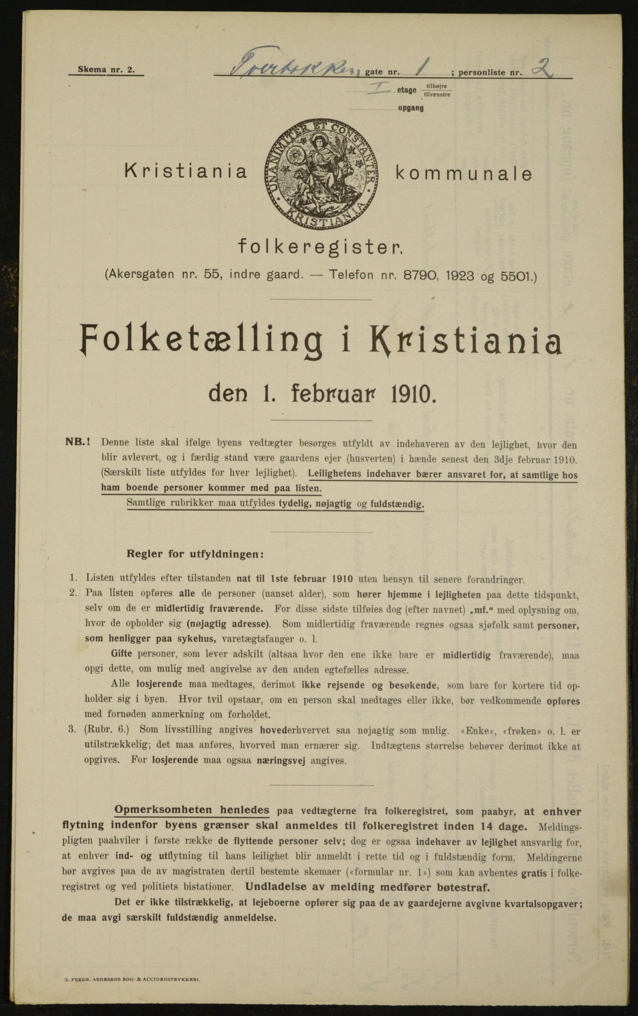 OBA, Kommunal folketelling 1.2.1910 for Kristiania, 1910, s. 111393