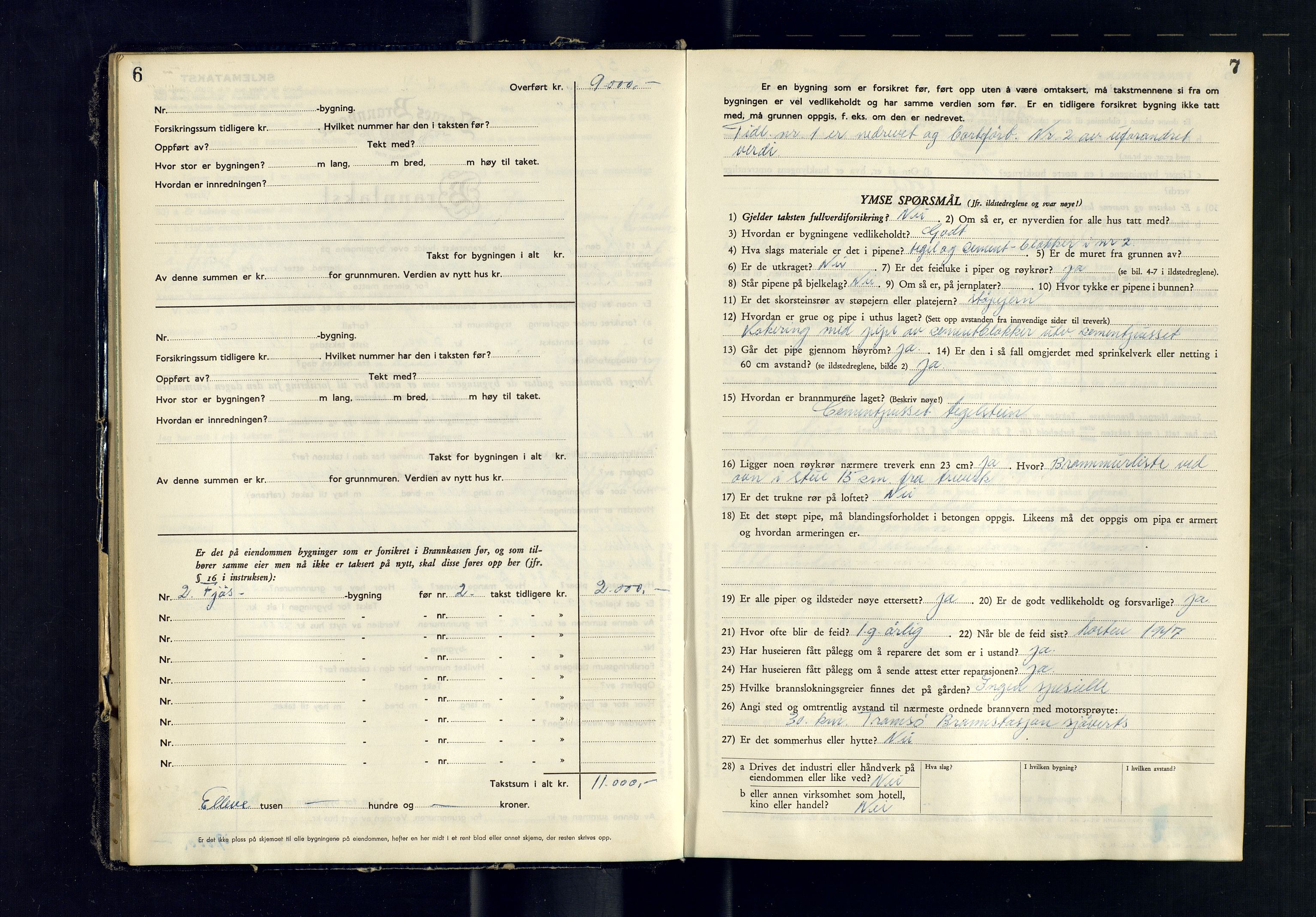 Tromsøysund lensmannskontor, AV/SATØ-SATØ-12/F/Fs/Fsb/L0761: Branntakstprotokoll (S), 1948-1950, s. 6-7