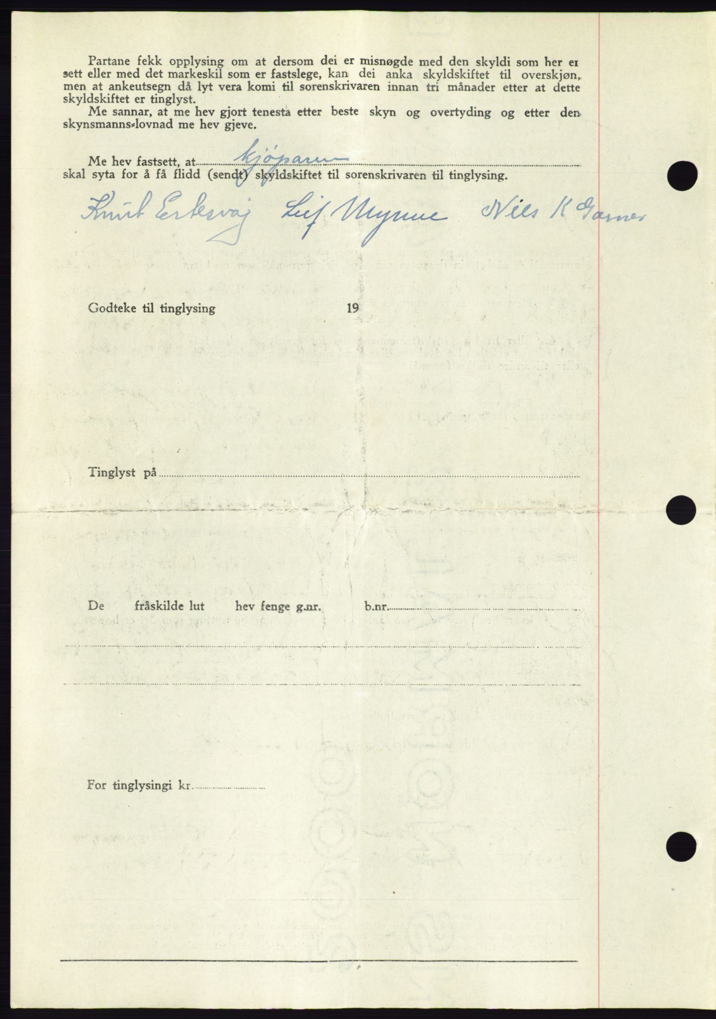 Søre Sunnmøre sorenskriveri, AV/SAT-A-4122/1/2/2C/L0081: Pantebok nr. 7A, 1947-1948, Dagboknr: 1839/1947