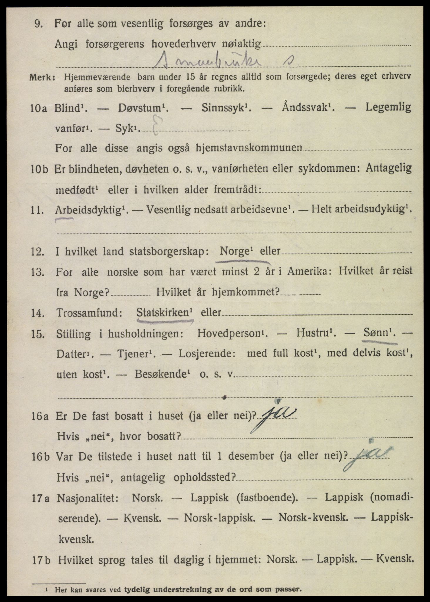 SAT, Folketelling 1920 for 1731 Sparbu herred, 1920, s. 6236