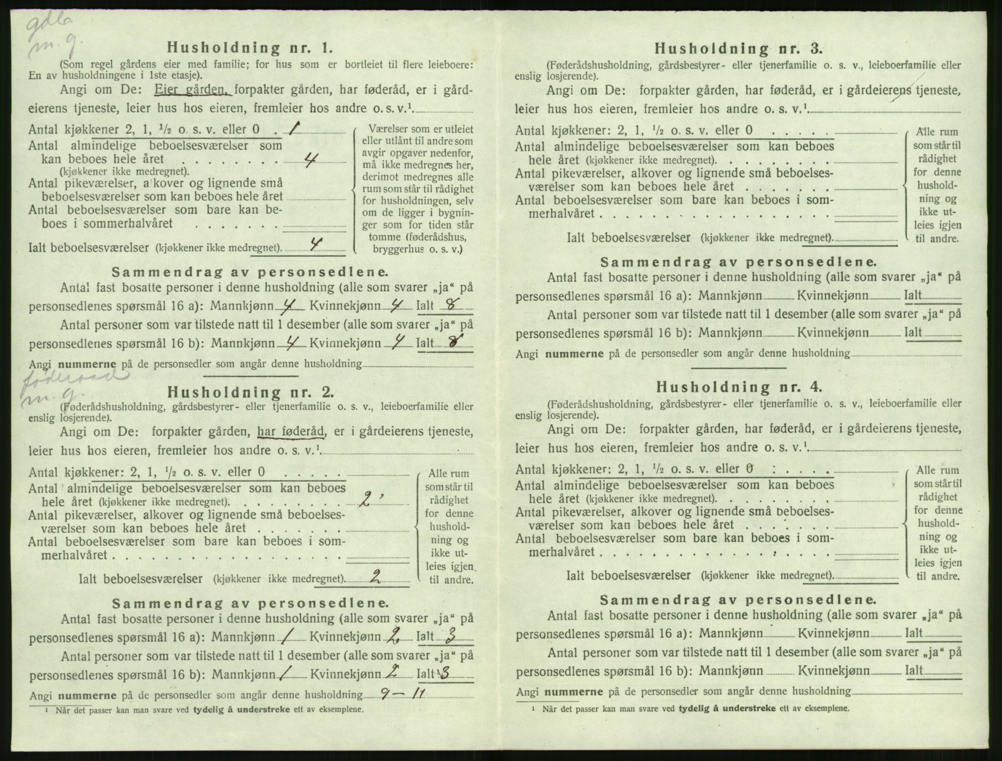 SAT, Folketelling 1920 for 1519 Volda herred, 1920, s. 1247