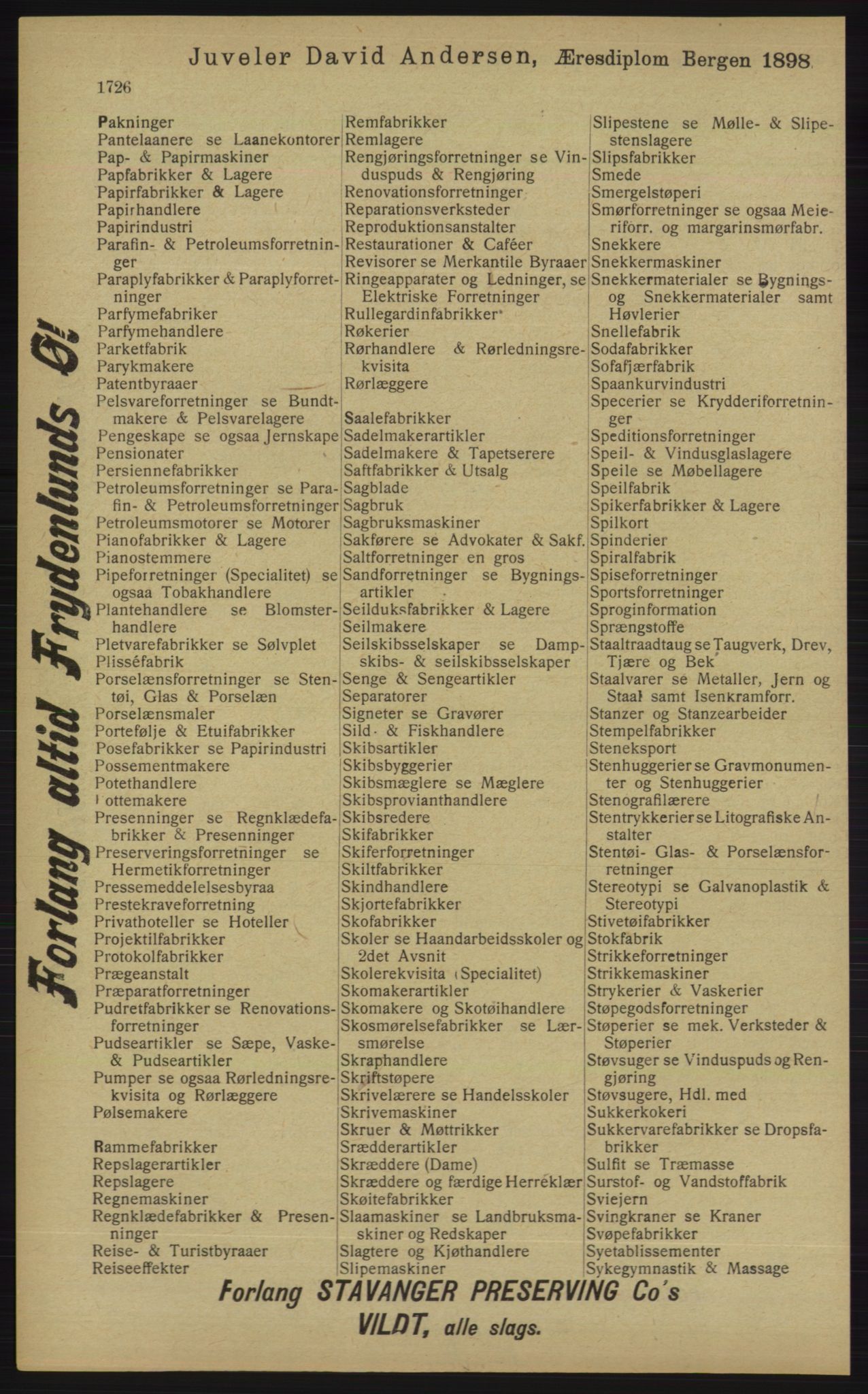 Kristiania/Oslo adressebok, PUBL/-, 1913, s. 1682