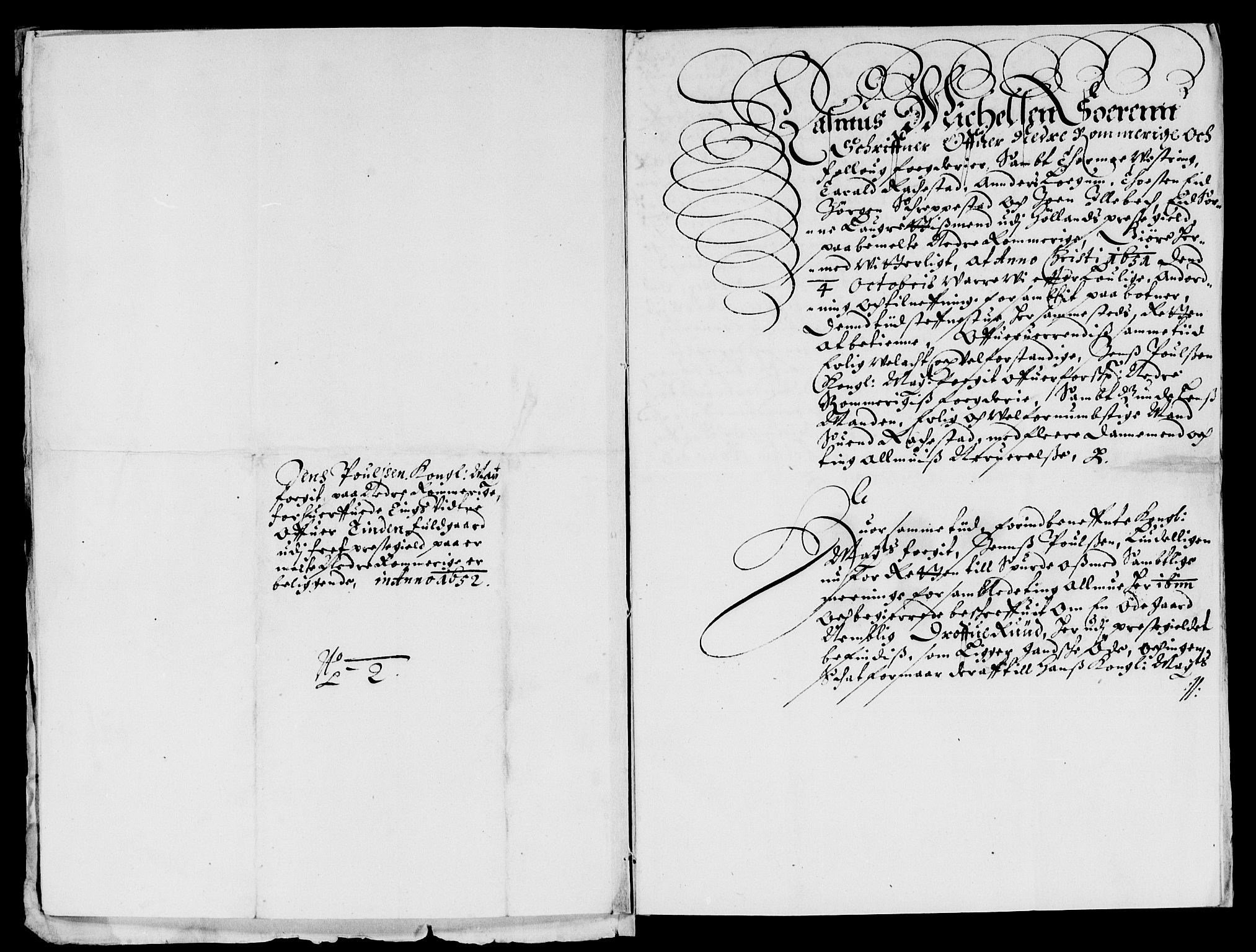 Rentekammeret inntil 1814, Reviderte regnskaper, Lensregnskaper, AV/RA-EA-5023/R/Rb/Rba/L0208: Akershus len, 1651-1652