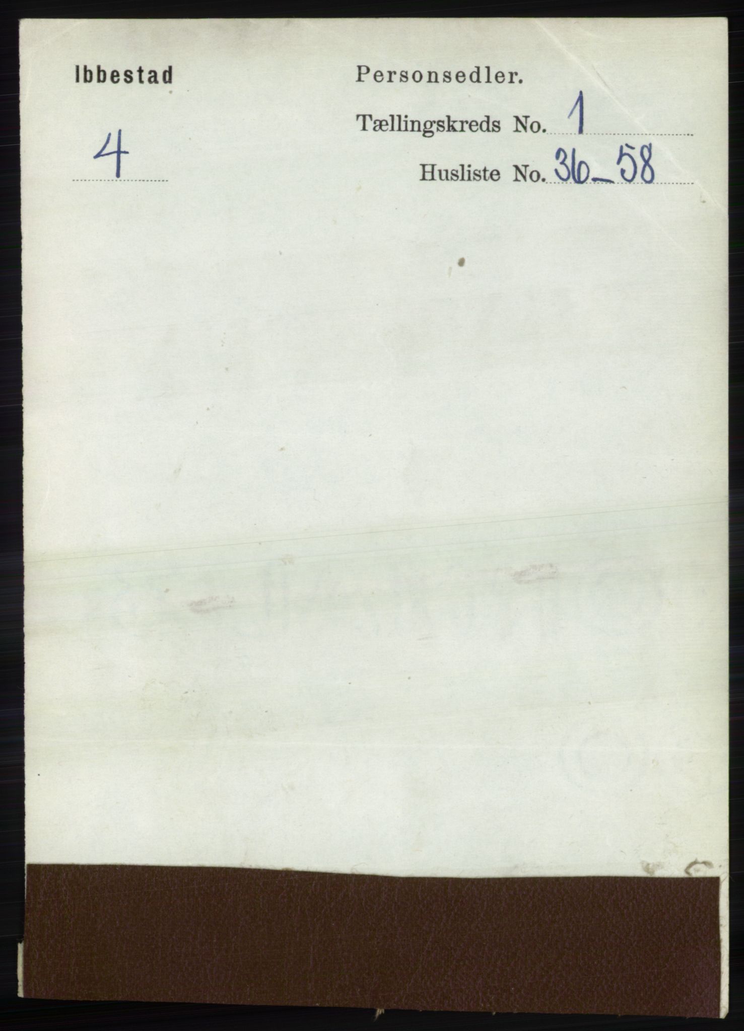 RA, Folketelling 1891 for 1917 Ibestad herred, 1891, s. 395
