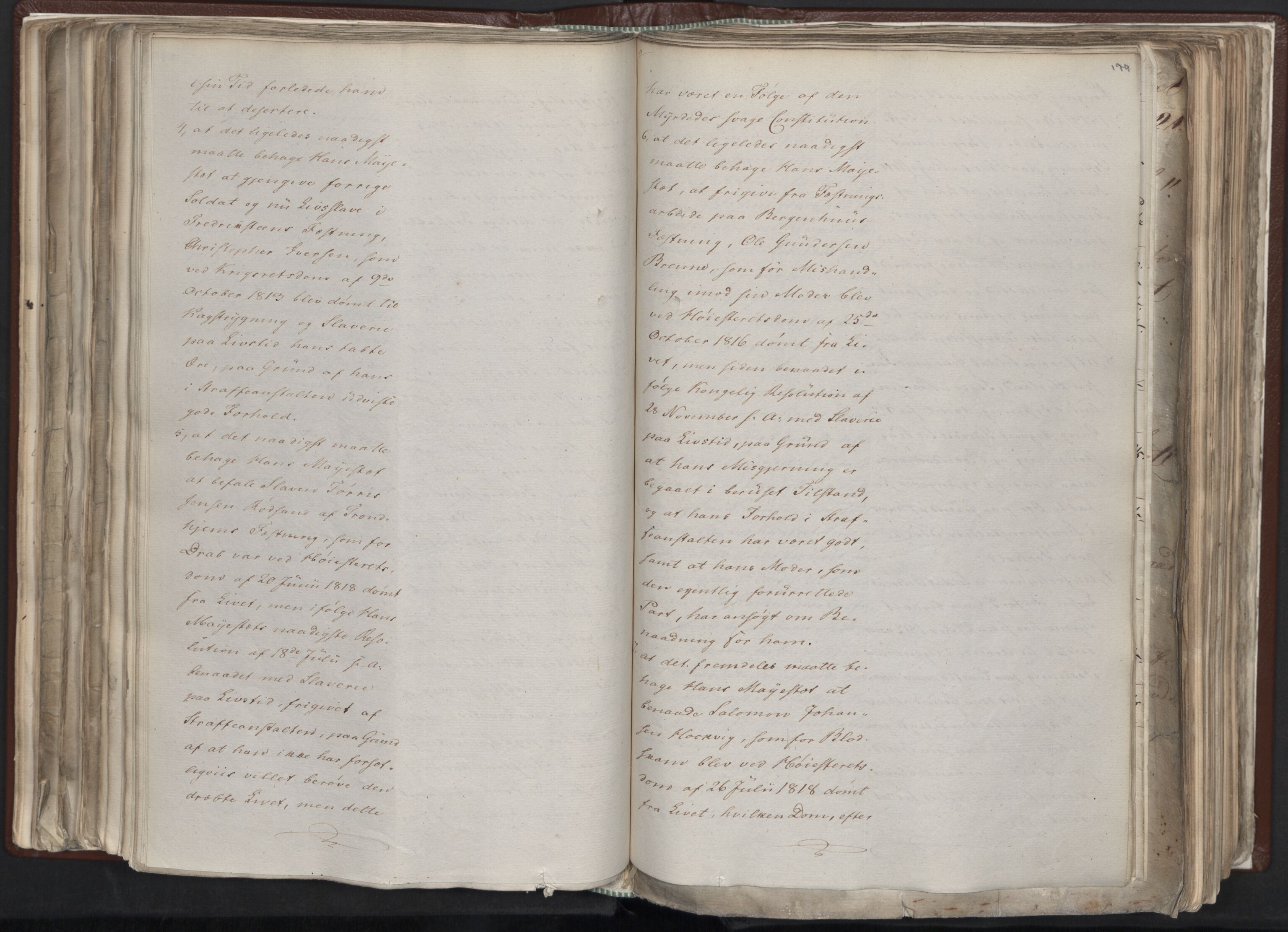 Statsrådssekretariatet, AV/RA-S-1001/A/Ab/L0012: Kgl. res. nr. 5679-6008 II, 1821, s. 178b-179a