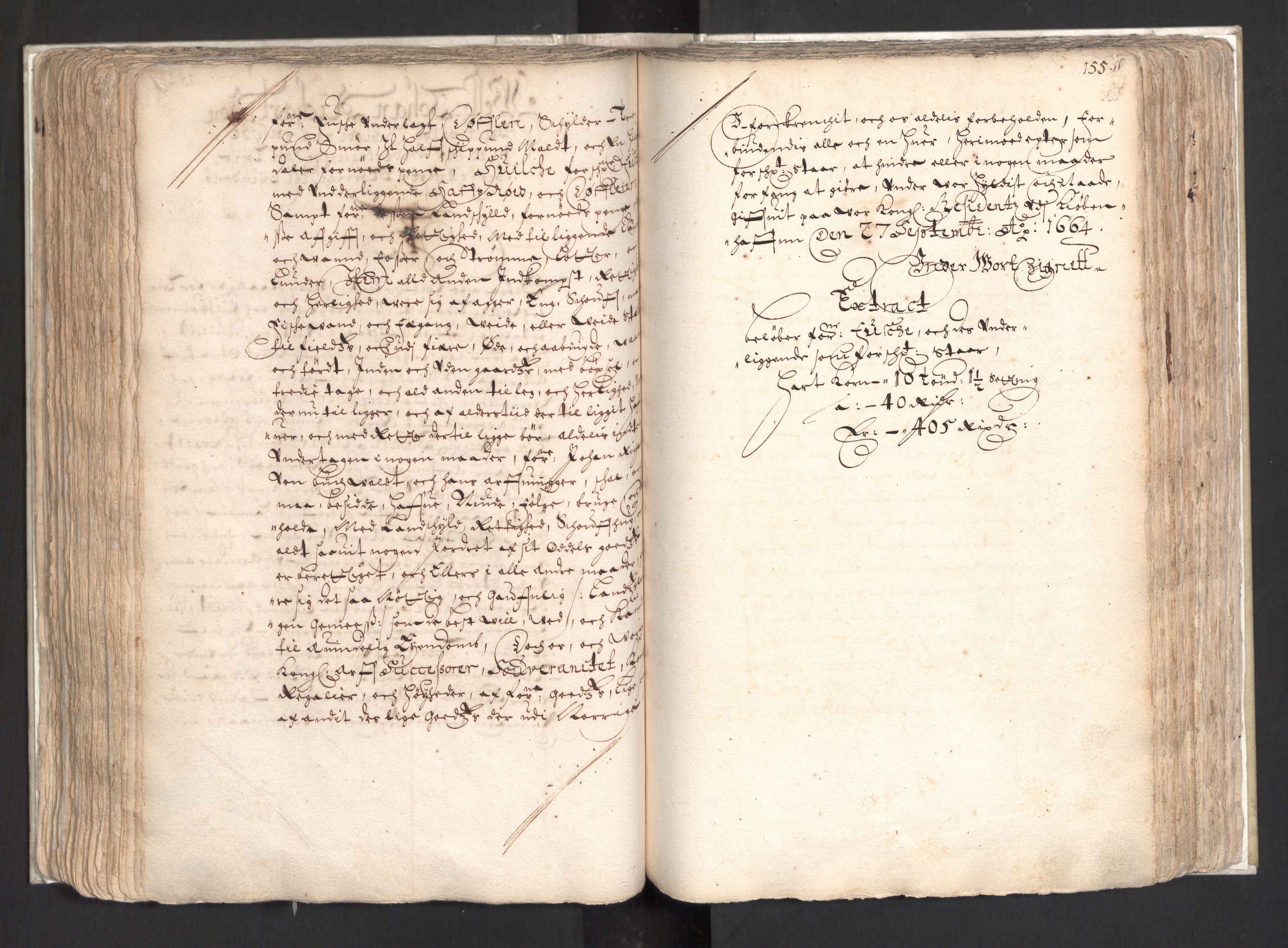 Rentekammeret, Kammerkanselliet, AV/RA-EA-3111/G/Gg/Ggj/Ggja/L0003: Skjøtebok Oa (13), 1661-1669, s. 159