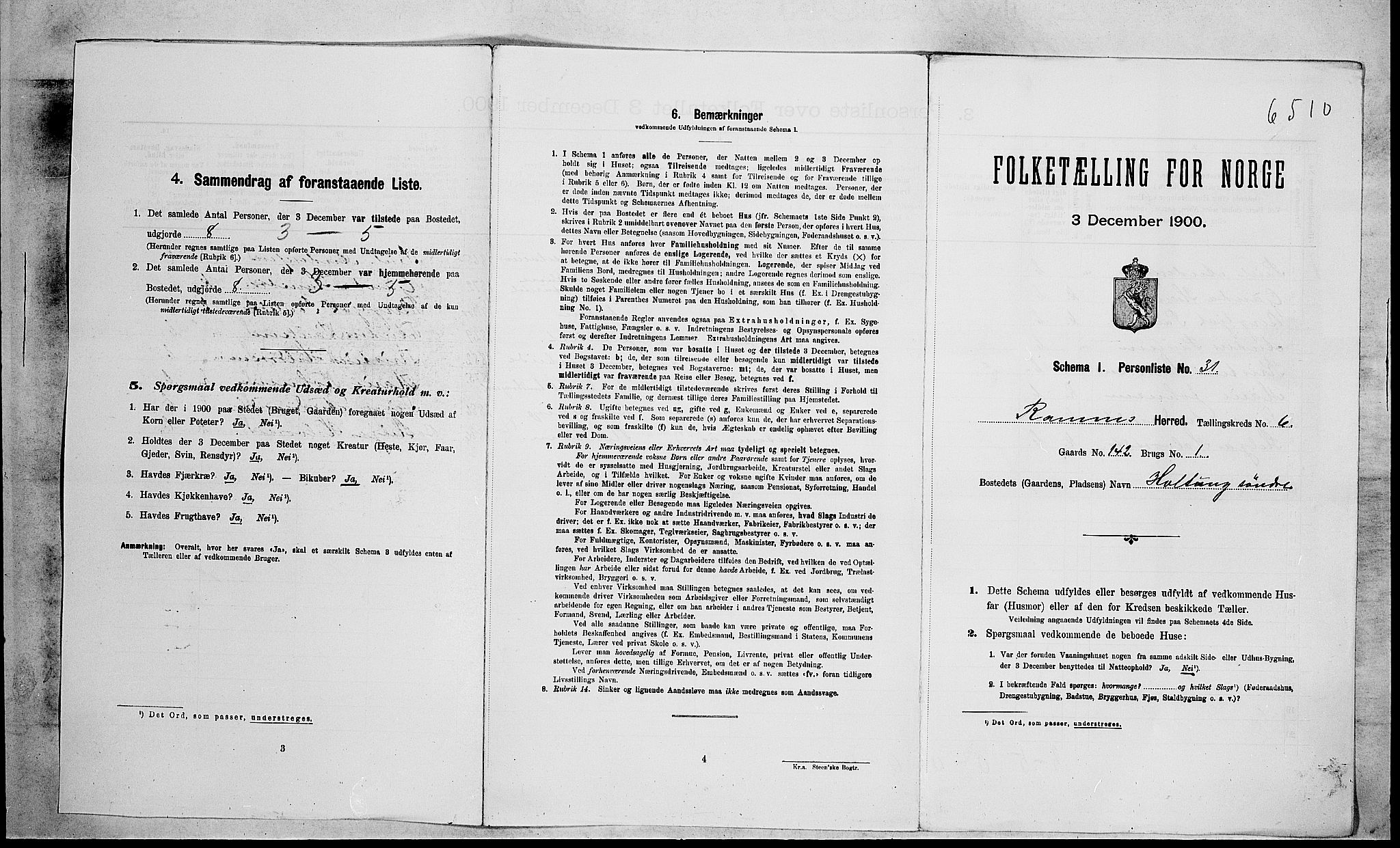 RA, Folketelling 1900 for 0718 Ramnes herred, 1900, s. 1028