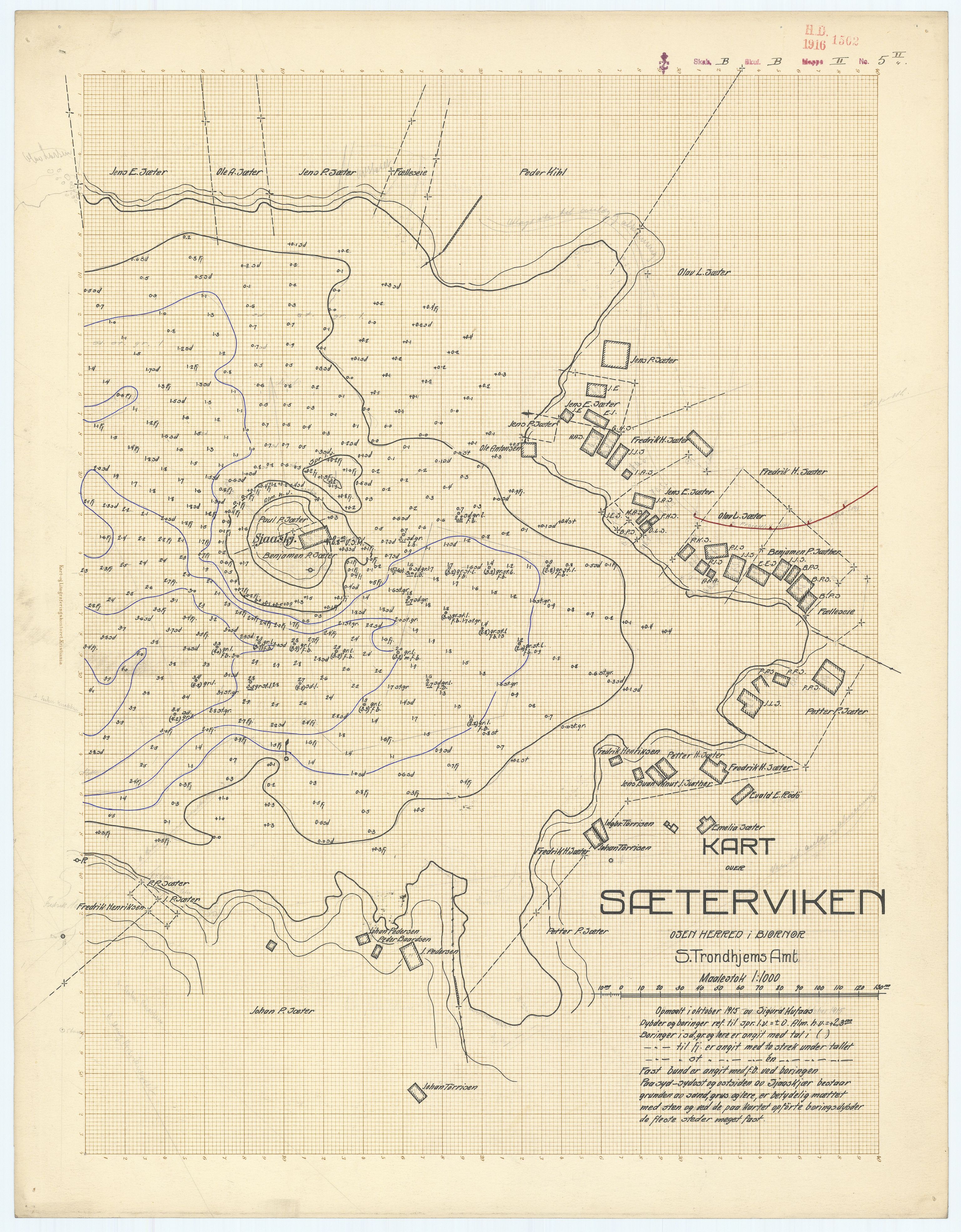 Havnedirektoratet, AV/RA-S-1604/2/T/Tf/Tf13/0001 / Havnedir-N 1201 "Kart over Sistrand i Frøien S. T. A"., 1835-1920, s. 23